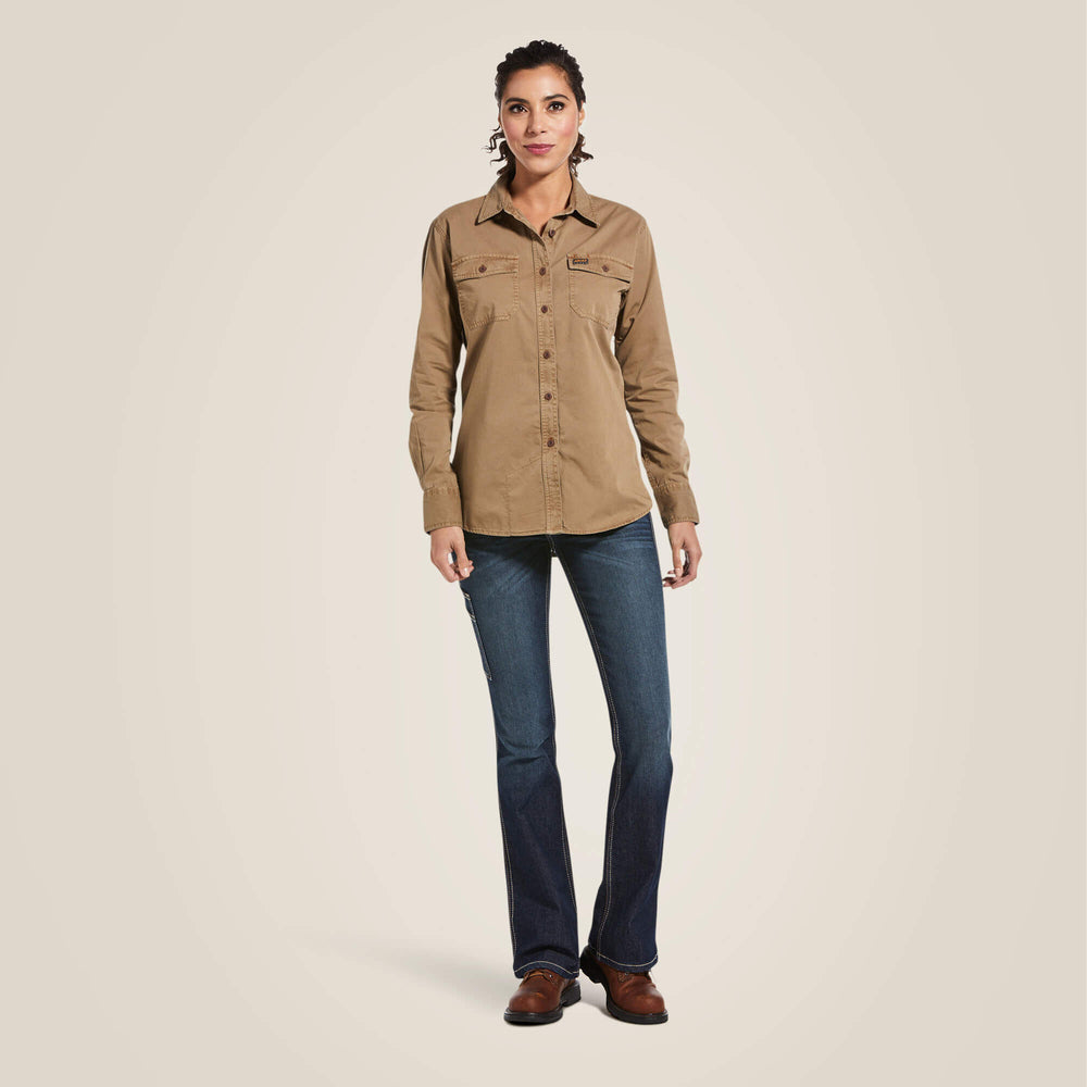 Rebar Washed Twill Work Shirt-Ariat