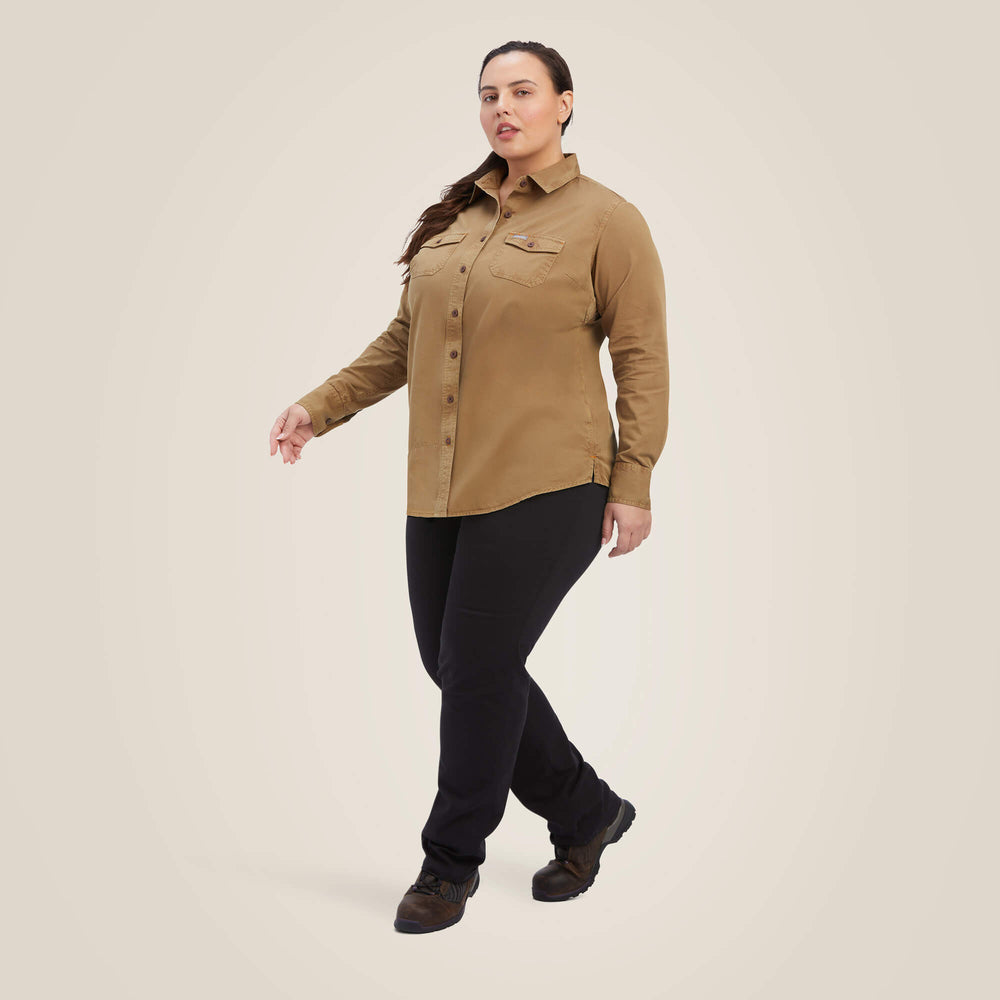 Rebar Washed Twill Work Shirt-Ariat