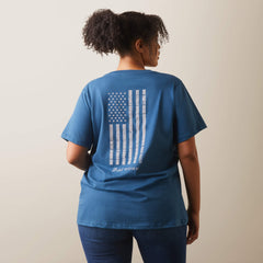 Rebar Cotton Strong American Flag Graphic T-Shirt-Ariat