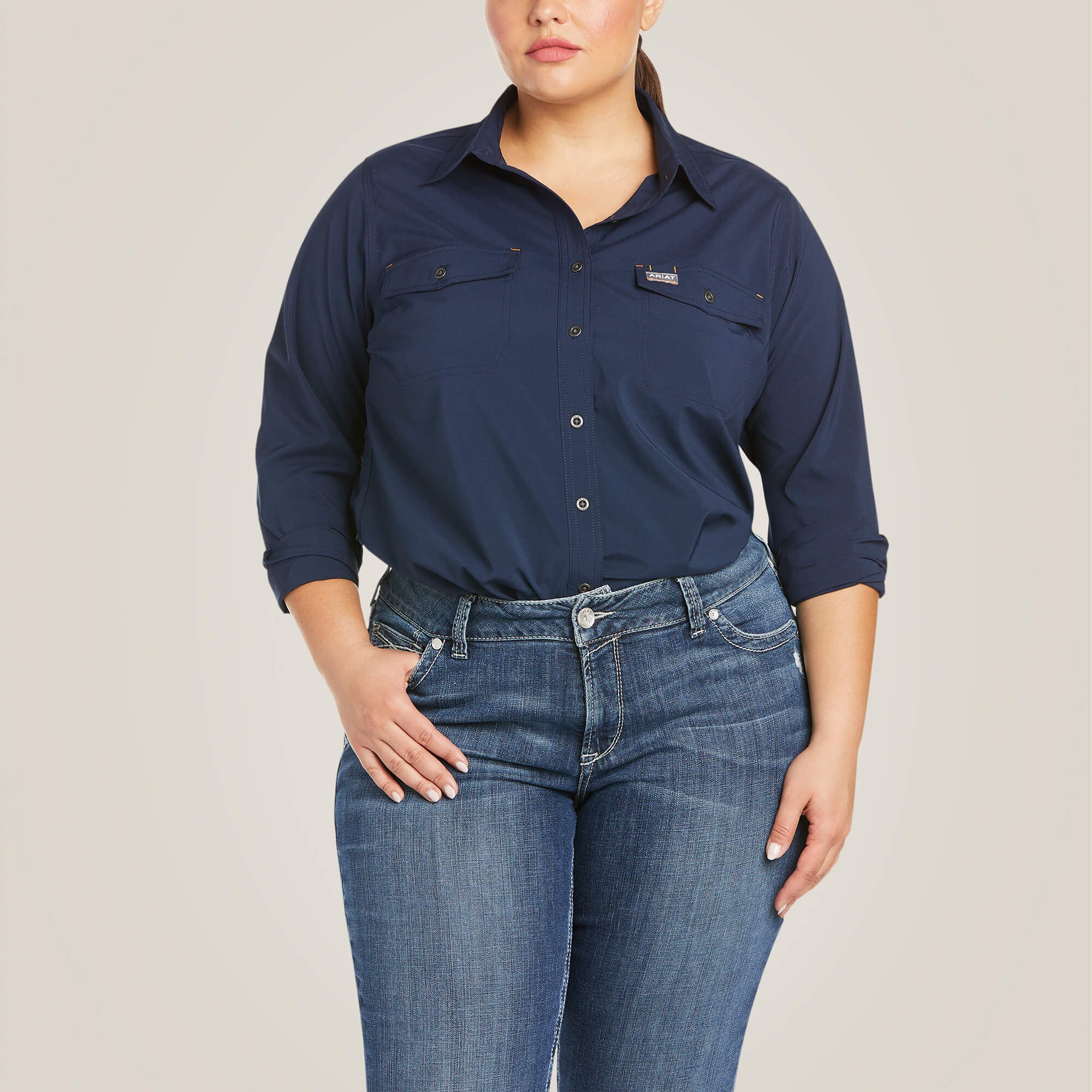 Rebar Made Tough VentTEK DuraStretch Work Shirt-Ariat