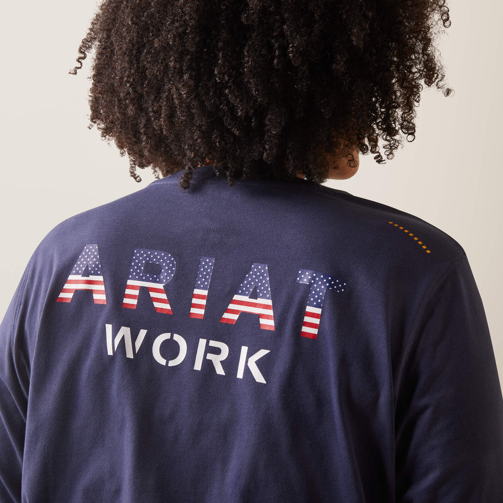 Rebar Workman USA Logo T-Shirt-Ariat