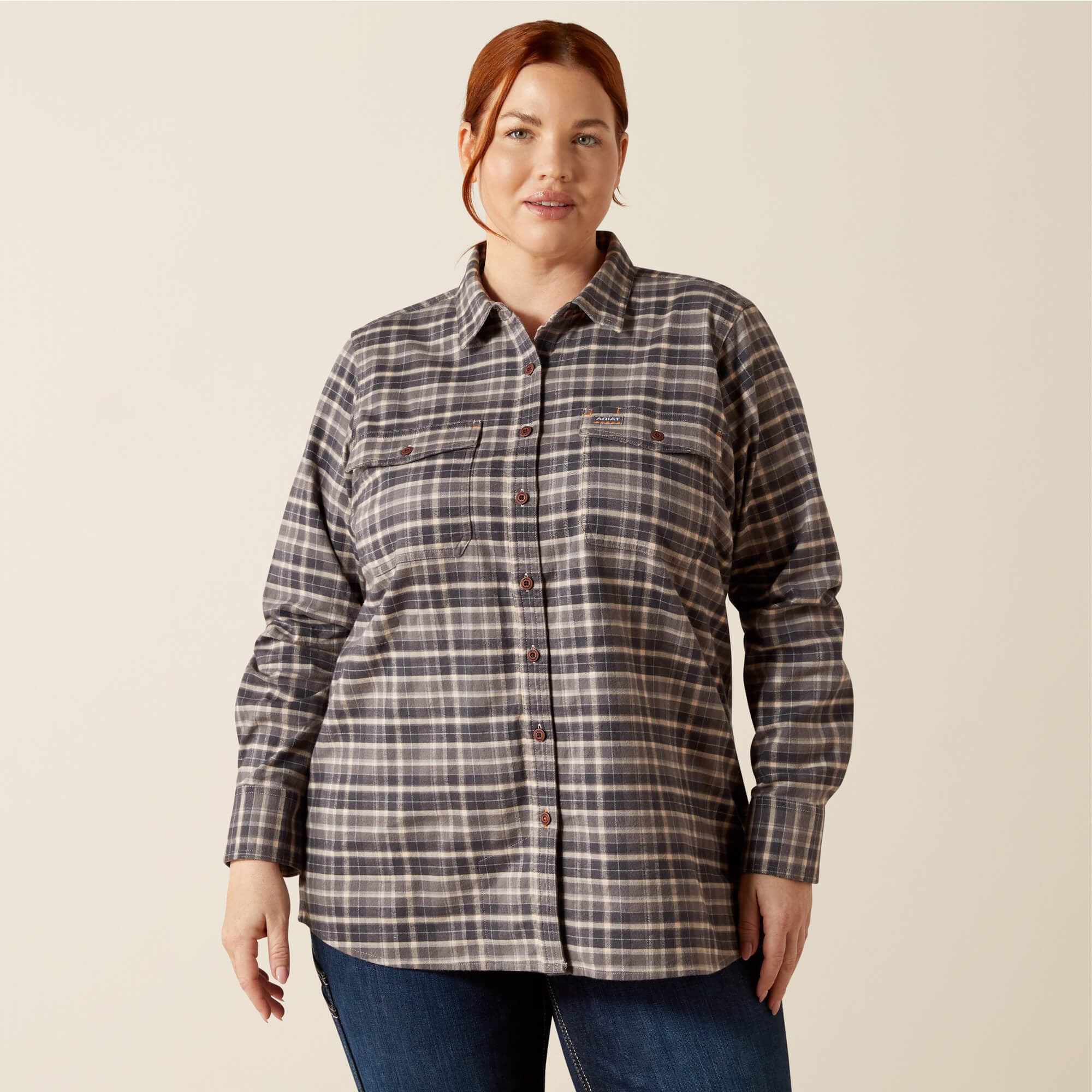 Rebar Flannel DuraStretch Work Shirt-Ariat