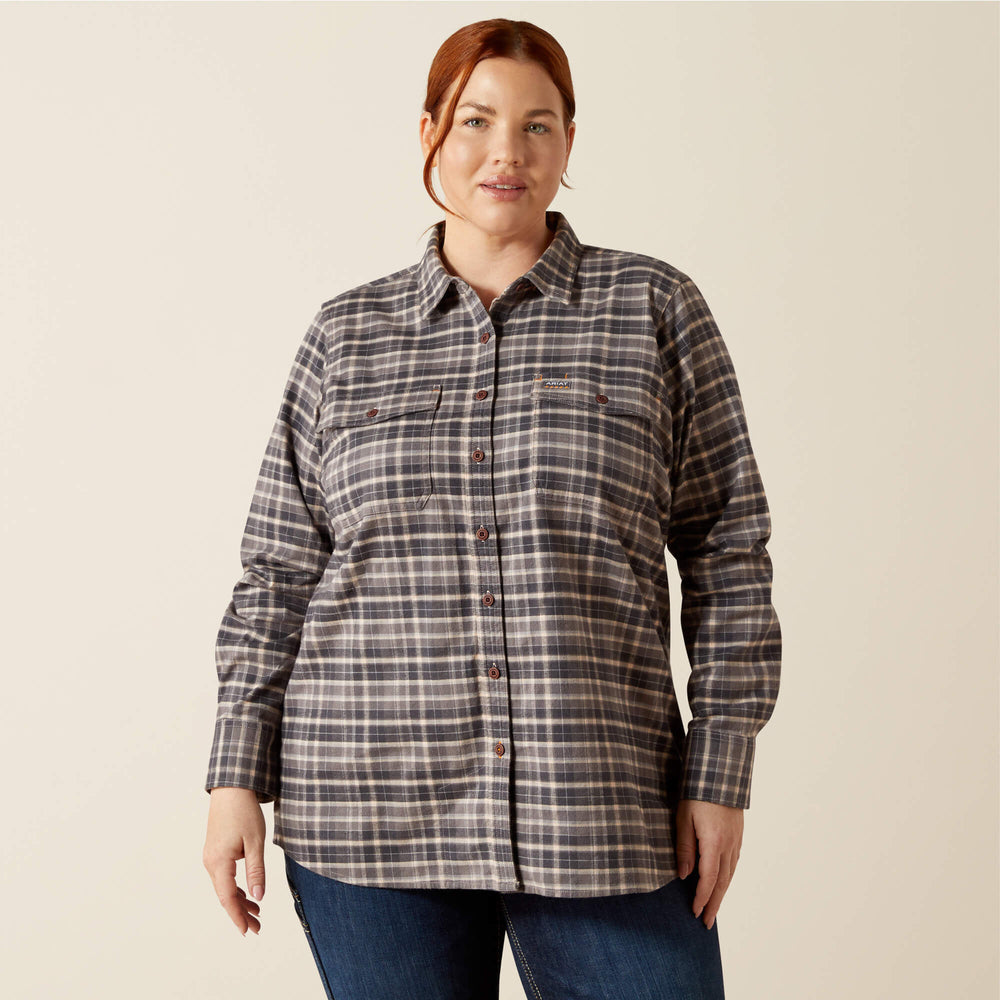Rebar Flannel DuraStretch Work Shirt-Ariat