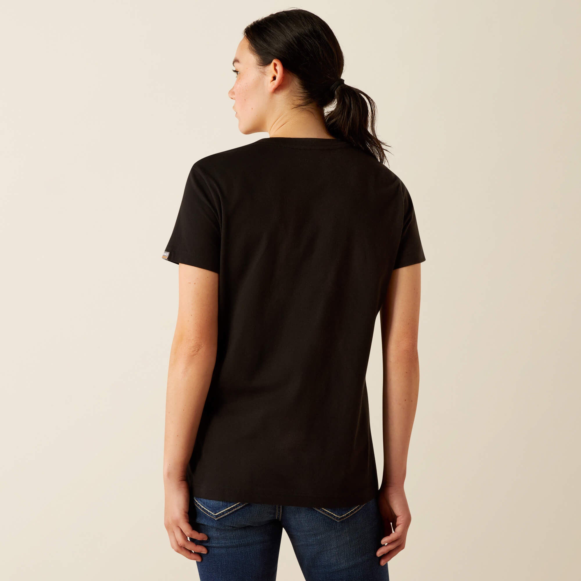 Rebar Cotton Strong Standard V-Neck T-Shirt-Ariat