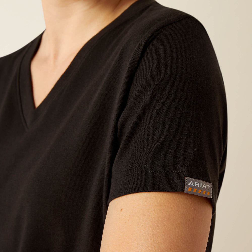 Rebar Cotton Strong Standard V-Neck T-Shirt-Ariat