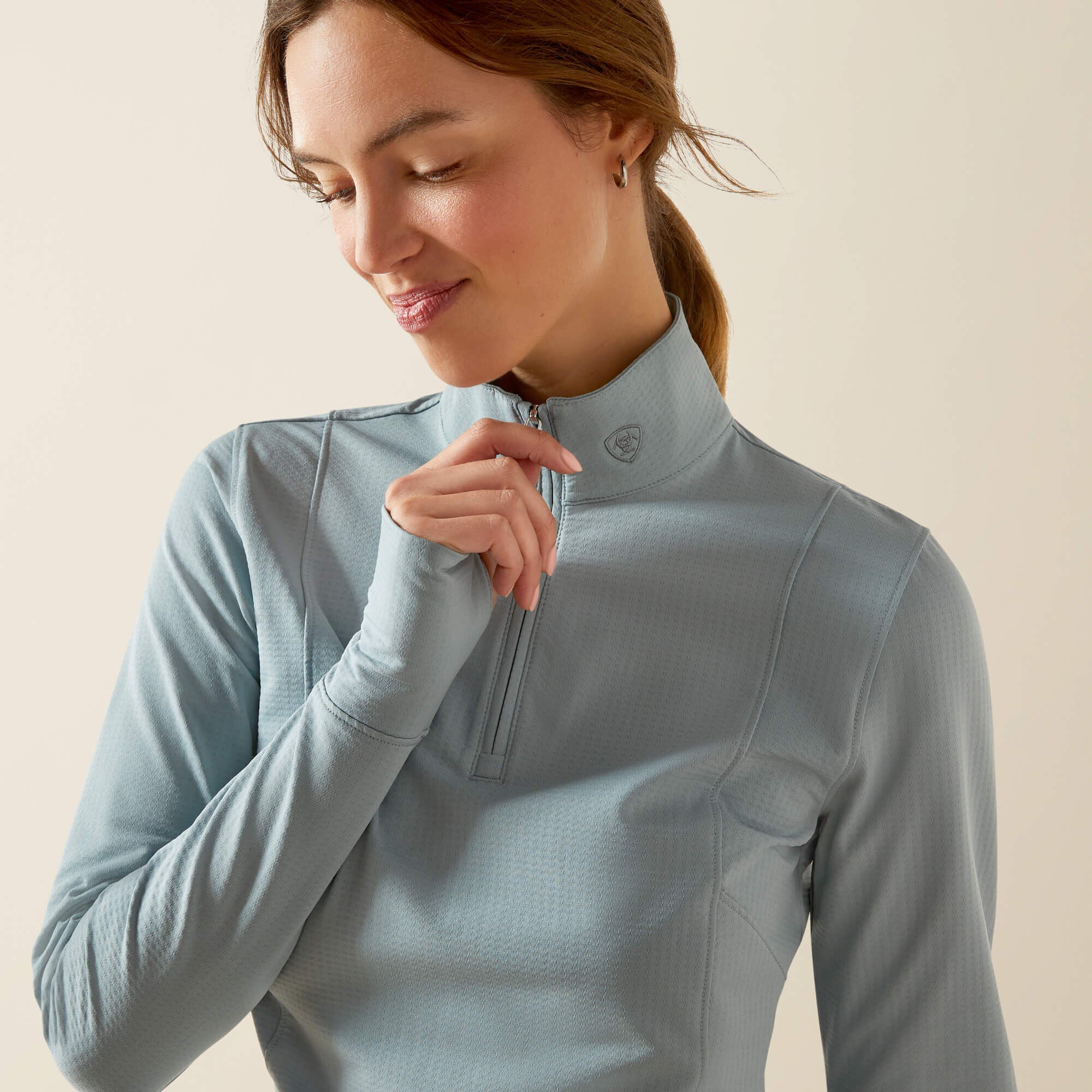 Gridwork 2.0 1/4 Zip Baselayer-Ariat
