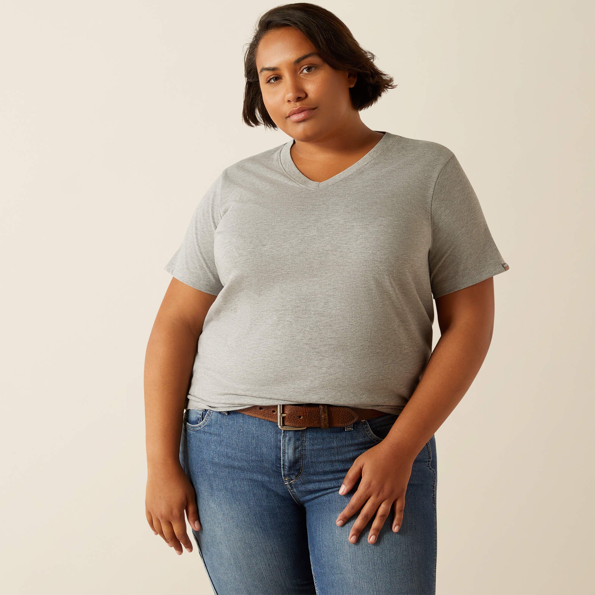Rebar Cotton Strong Standard V-Neck T-Shirt-Ariat