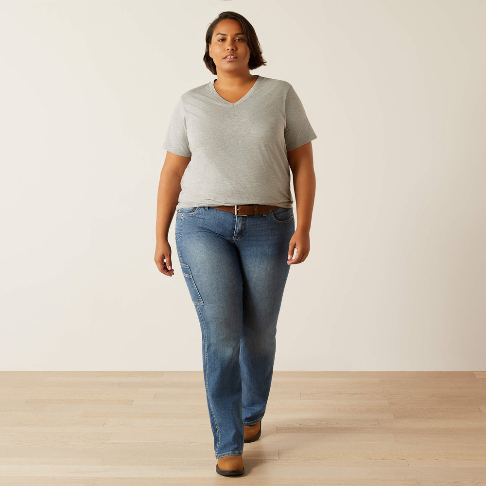 Rebar Cotton Strong Standard V-Neck T-Shirt-Ariat