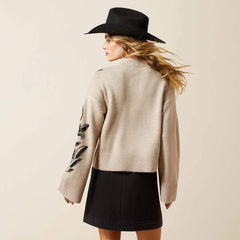 All In Embellished Sweater-Ariat