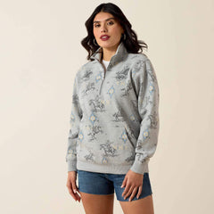 Sapphire 1/2 Zip Sweatshirt-Ariat