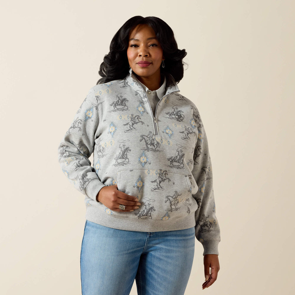 Sapphire 1/2 Zip Sweatshirt-Ariat
