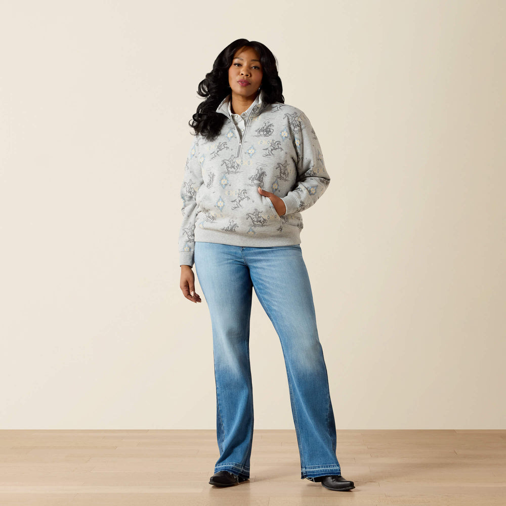 Sapphire 1/2 Zip Sweatshirt-Ariat