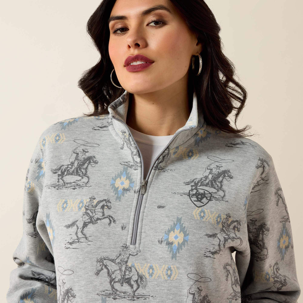 Sapphire 1/2 Zip Sweatshirt-Ariat