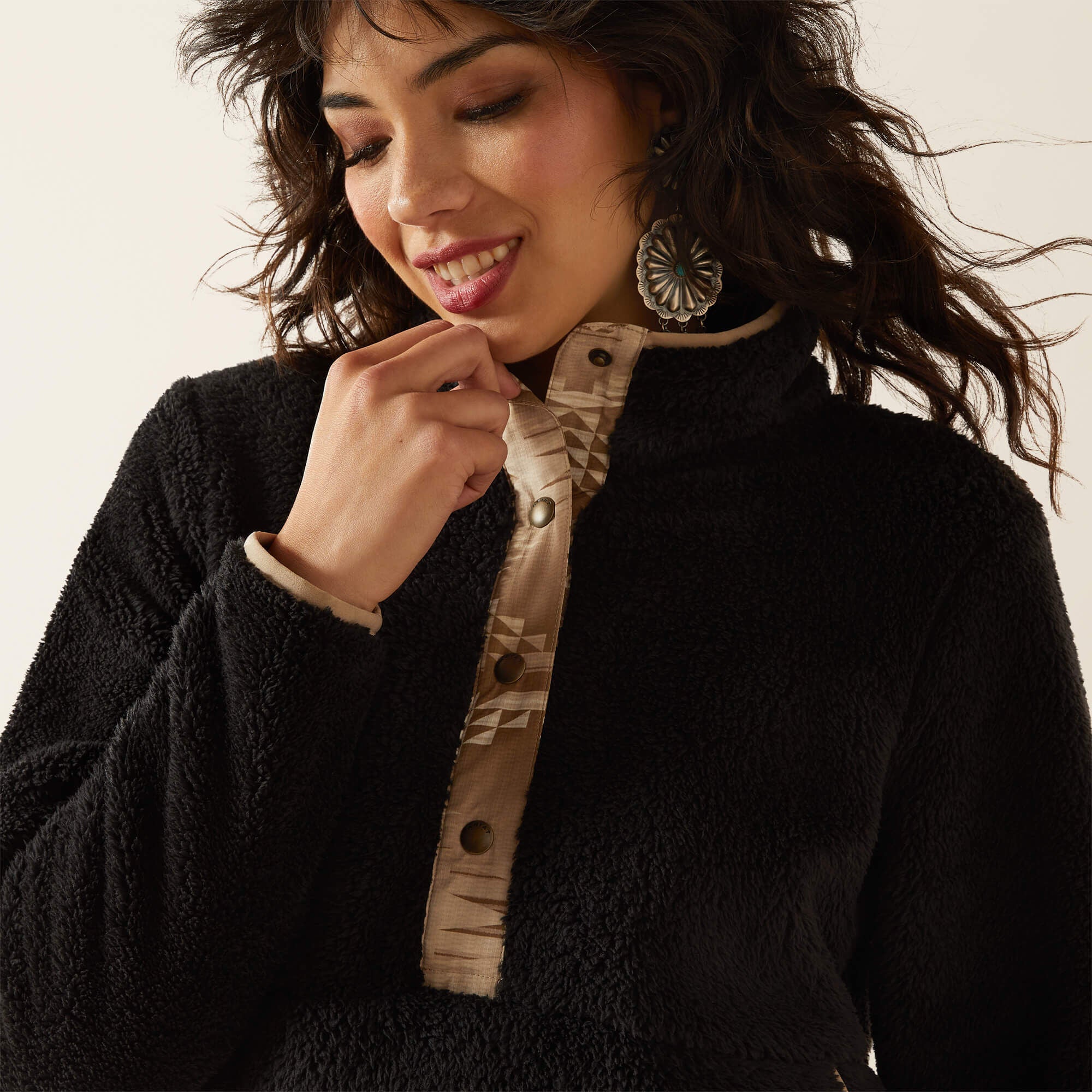 Berber Snap Front Sweatshirt-Ariat
