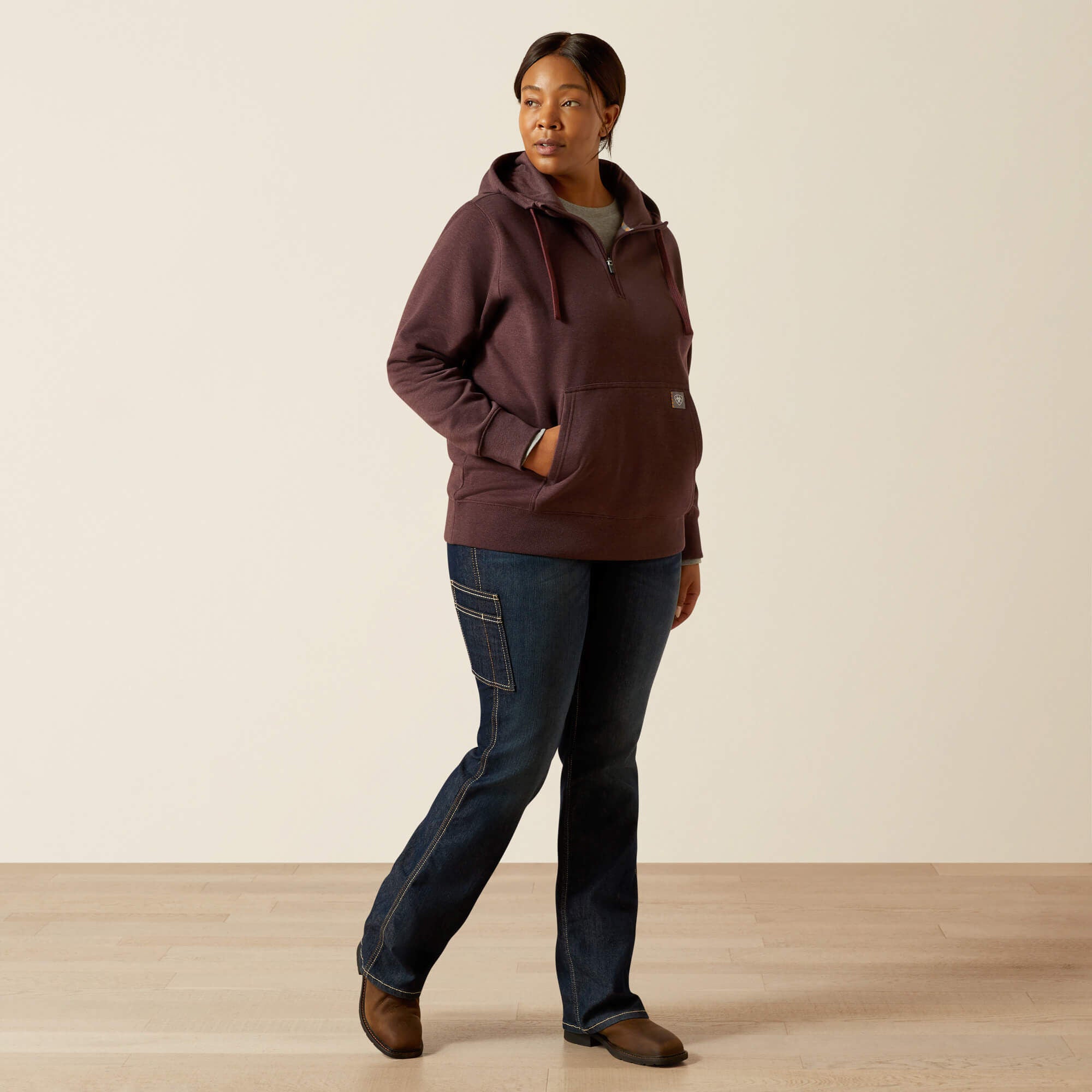 Rebar Skill Set 1/2 Zip Hoodie-Ariat
