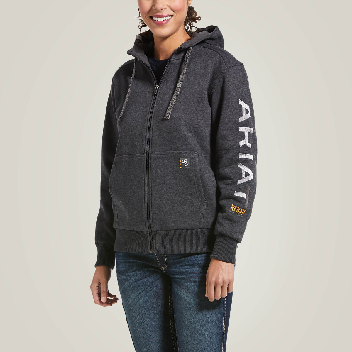Rebar All-Weather Full Zip Hoodie-Ariat