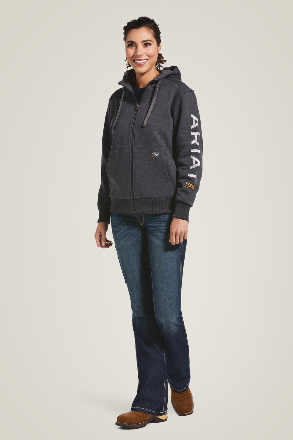 Rebar All-Weather Full Zip Hoodie-Ariat