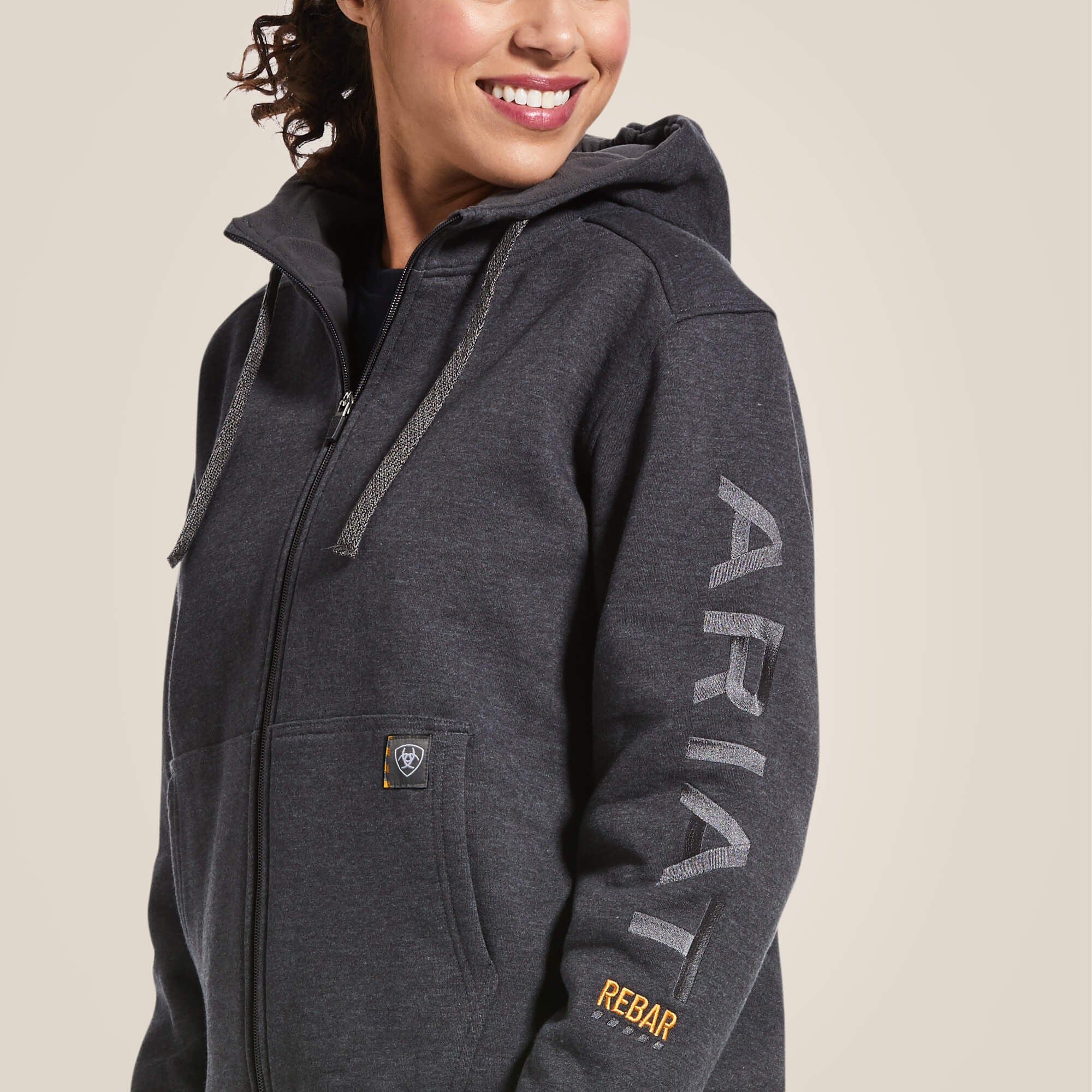 Rebar All-Weather Full Zip Hoodie-Ariat