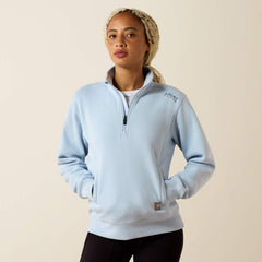 Rebar Lightweight Mock 1/2 Zip Sweatshirt-Ariat