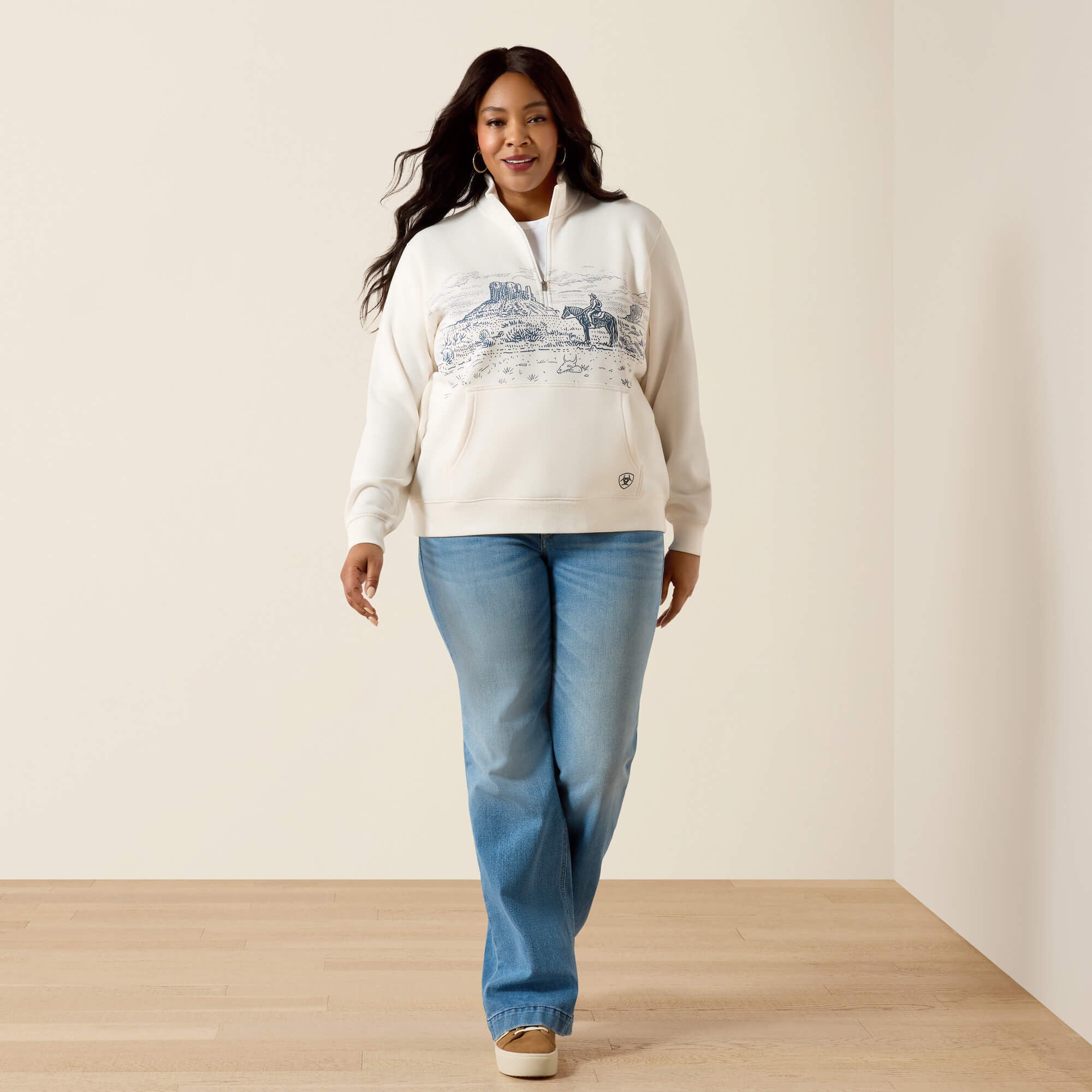 Traveler 1/2 Zip Sweatshirt-Ariat