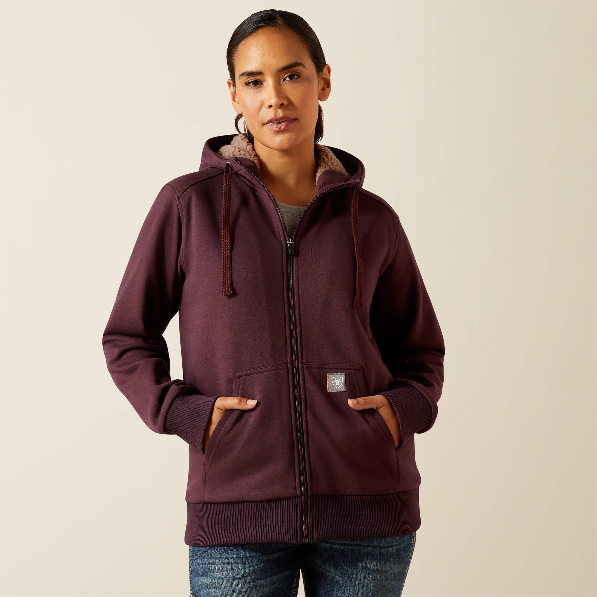 Rebar All-Weather Sherpa Full Zip Hoodie-Ariat