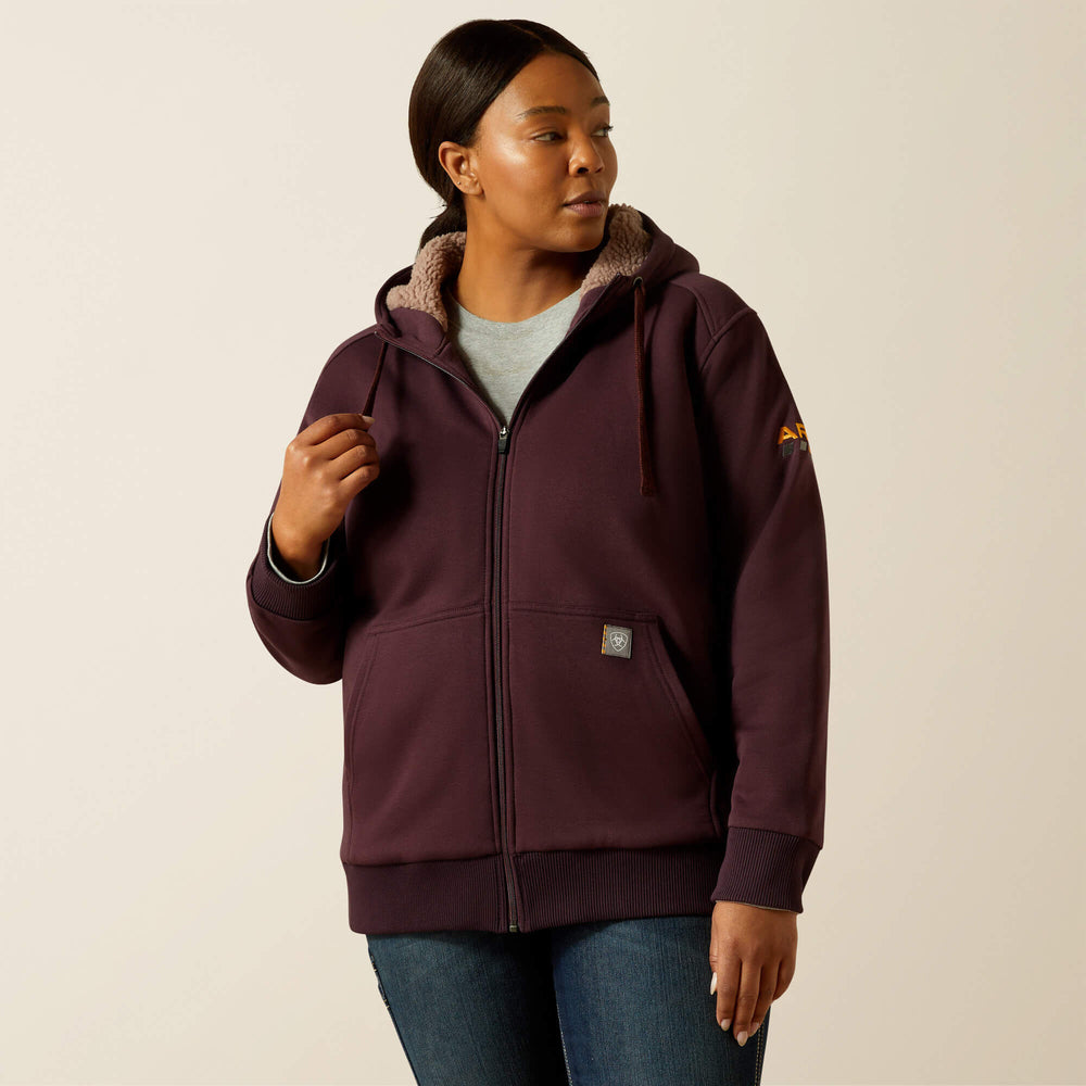 Rebar All-Weather Sherpa Full Zip Hoodie-Ariat