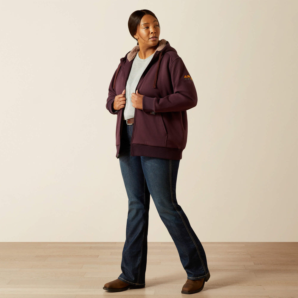 Rebar All-Weather Sherpa Full Zip Hoodie-Ariat