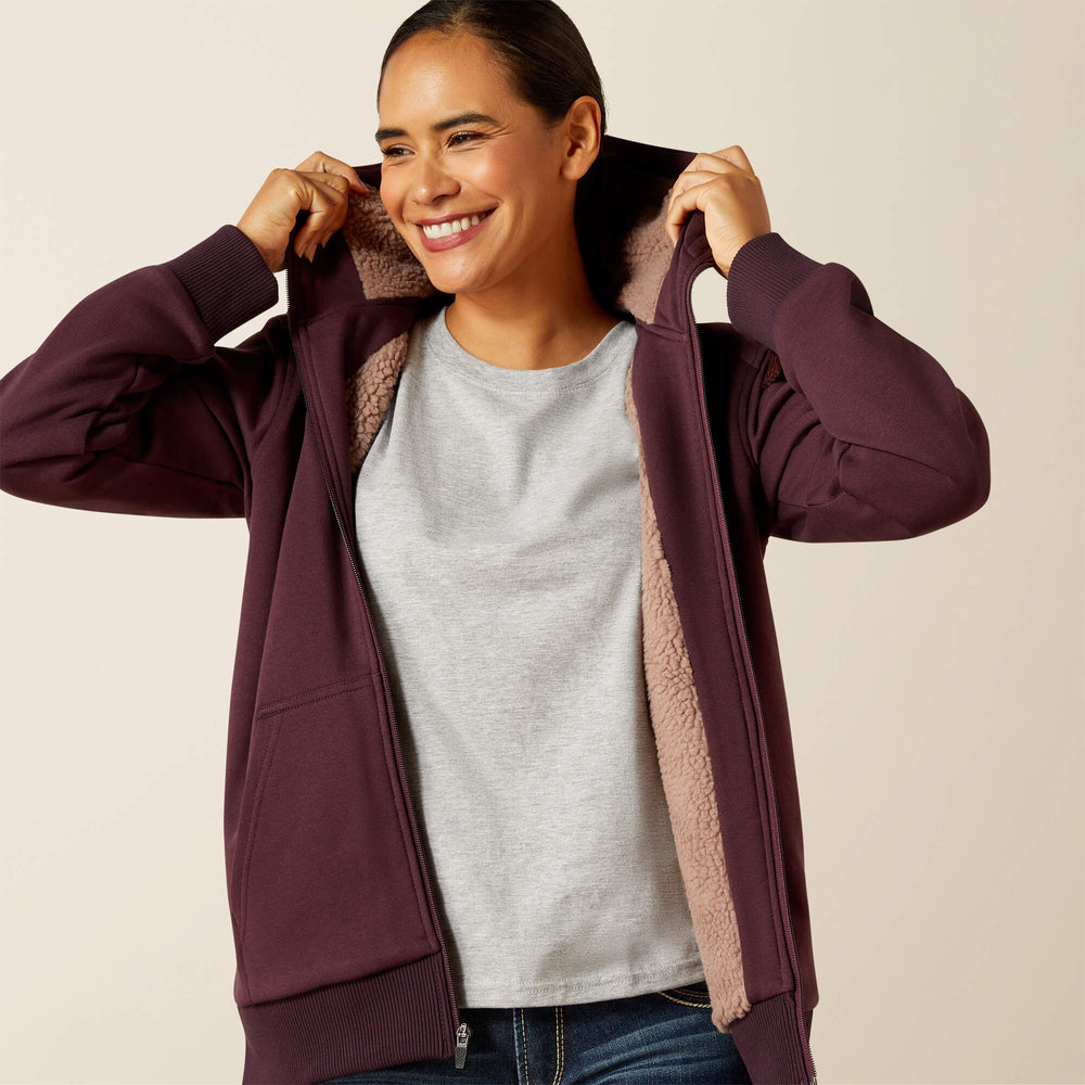 Rebar All-Weather Sherpa Full Zip Hoodie-Ariat