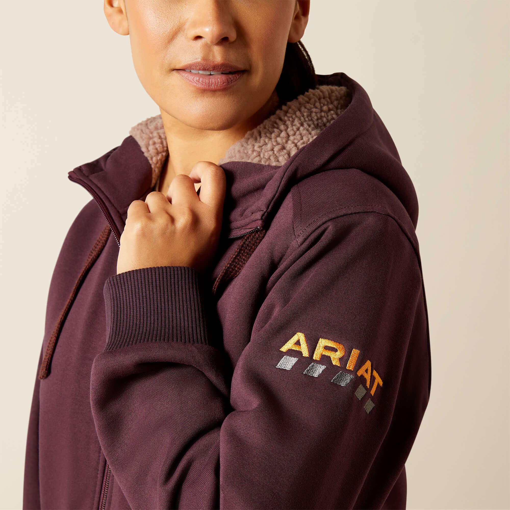 Rebar All-Weather Sherpa Full Zip Hoodie-Ariat
