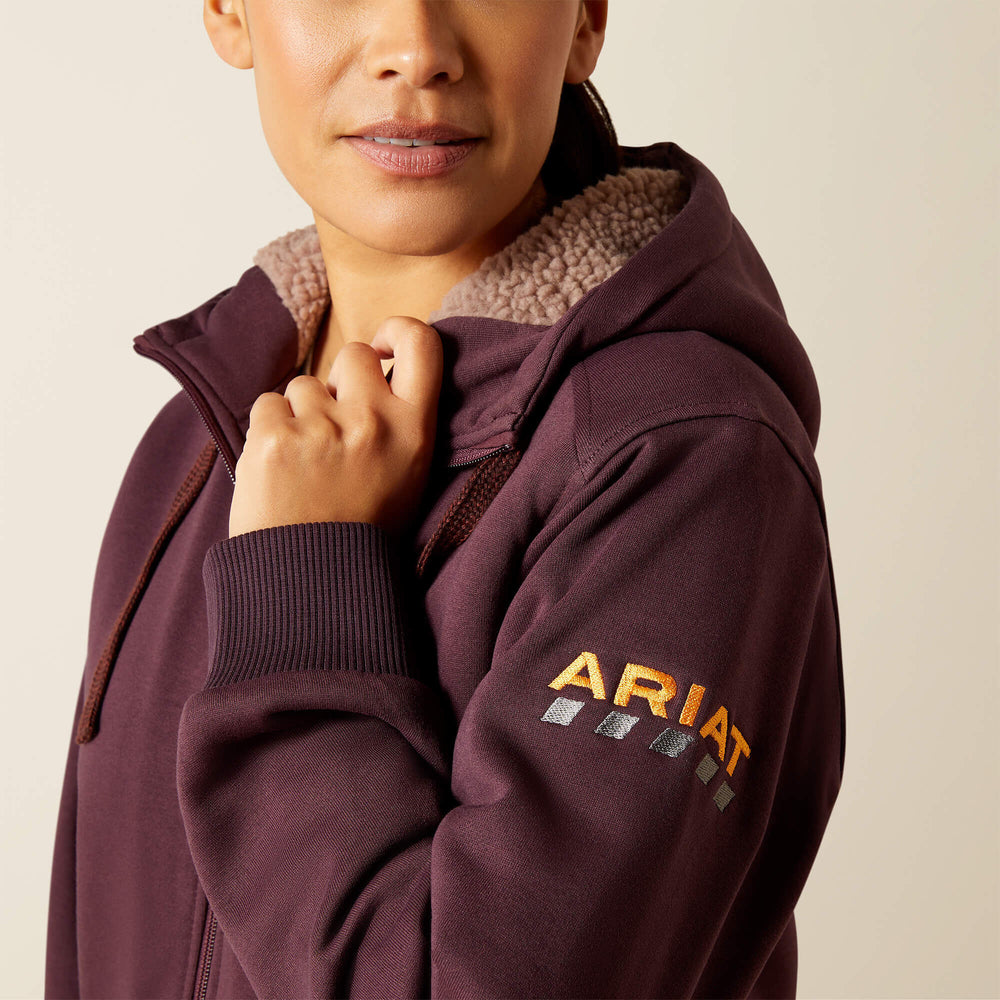 Rebar All-Weather Sherpa Full Zip Hoodie-Ariat