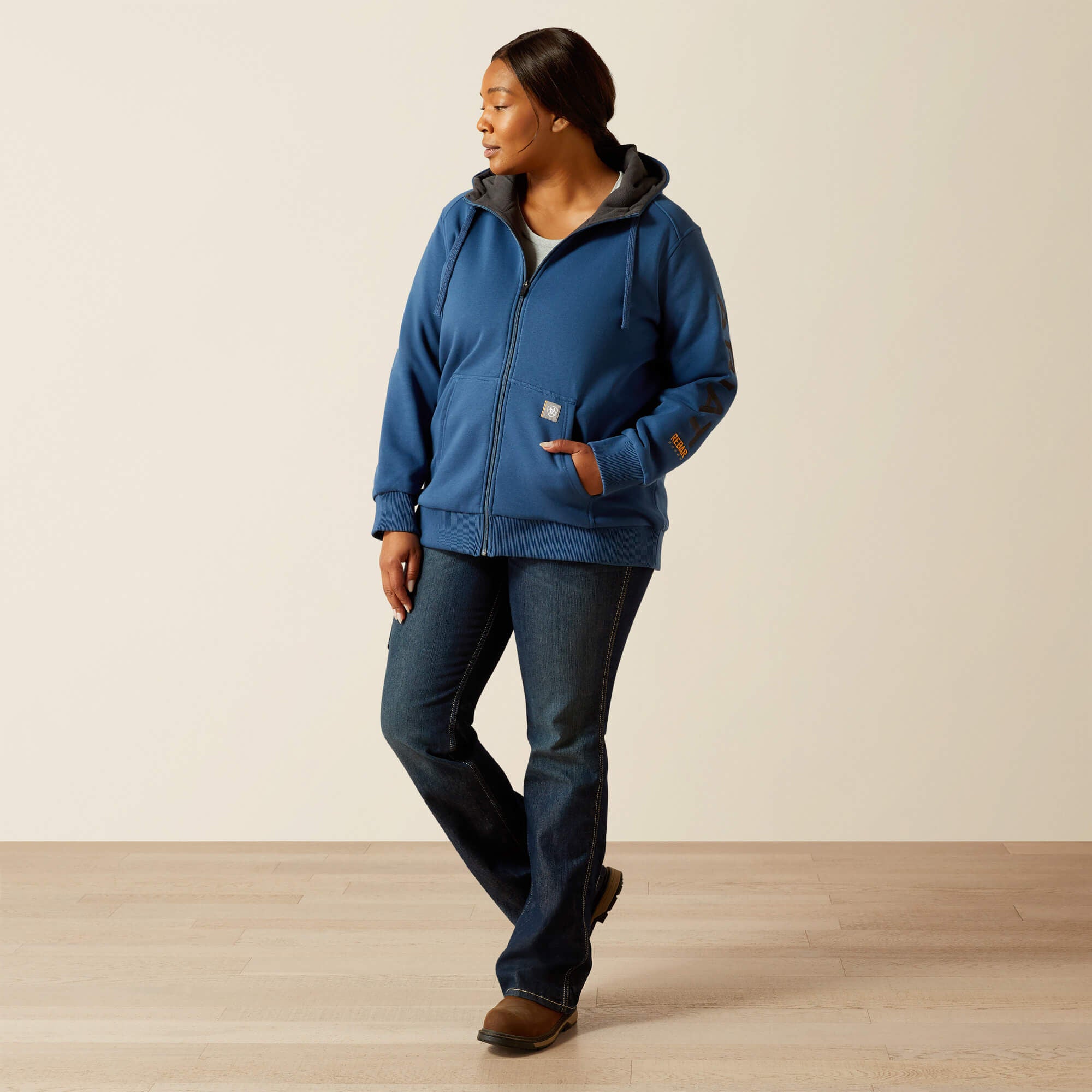 Rebar All-Weather Full Zip Hoodie-Ariat