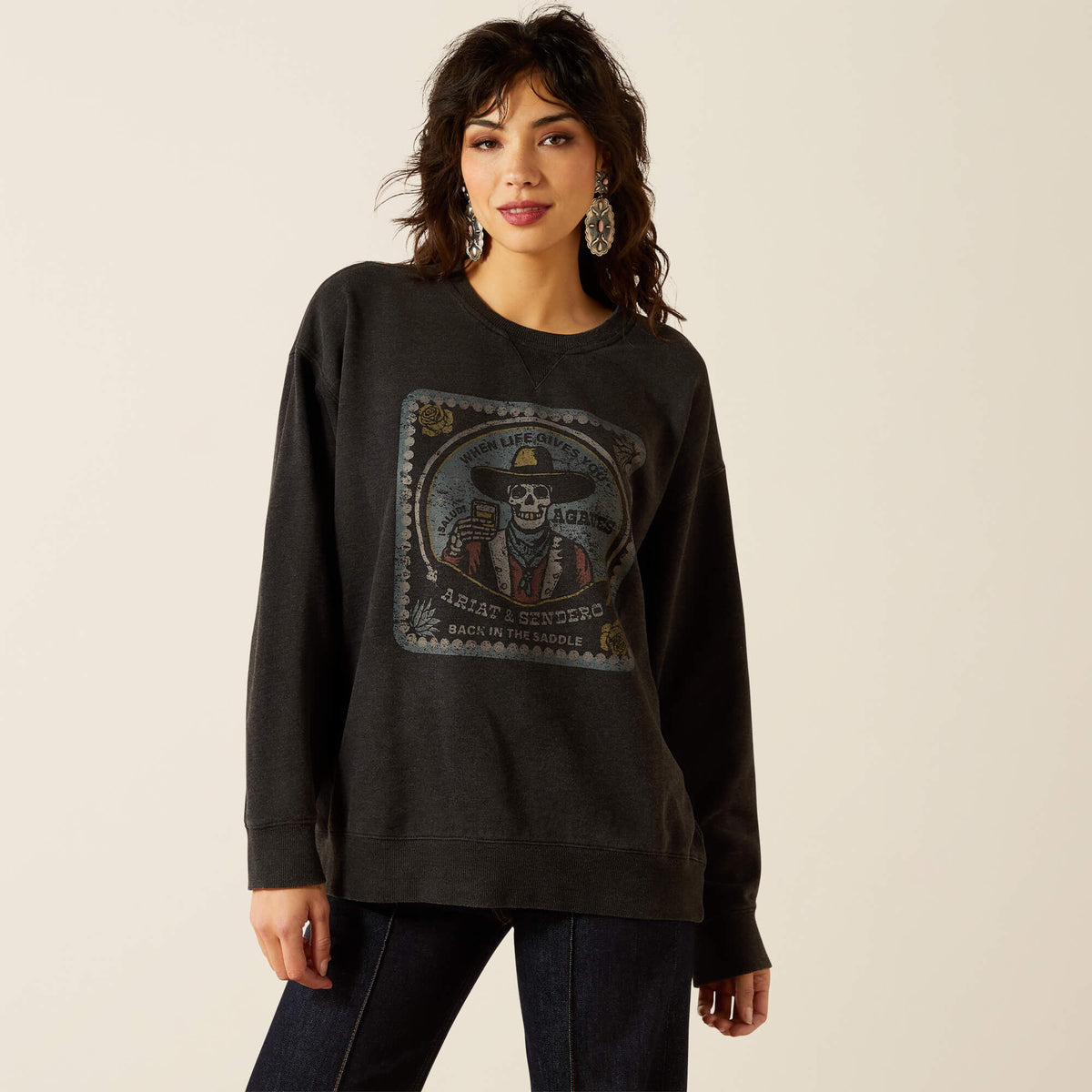 Oversize Sendero When Life Gives You Agaves Sweatshirt-Ariat