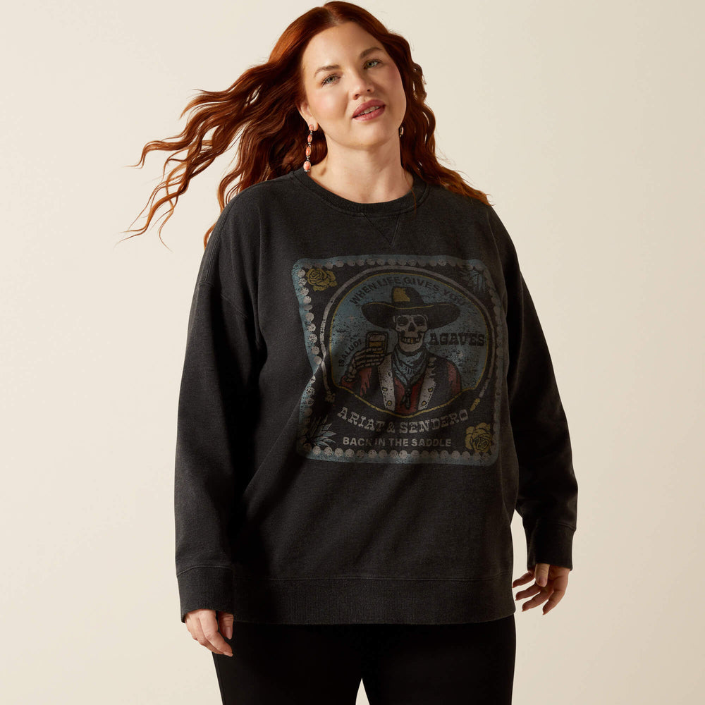 Oversize Sendero When Life Gives You Agaves Sweatshirt-Ariat