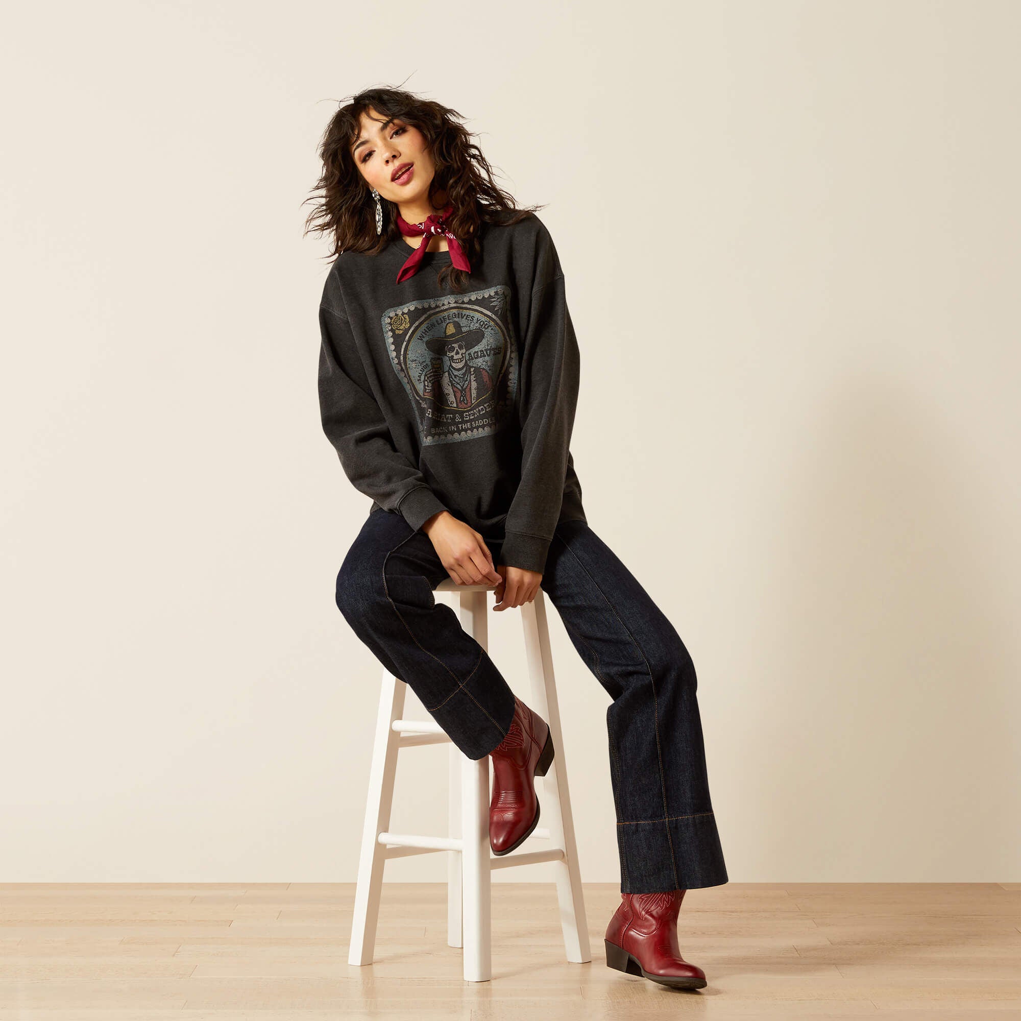 Oversize Sendero When Life Gives You Agaves Sweatshirt-Ariat