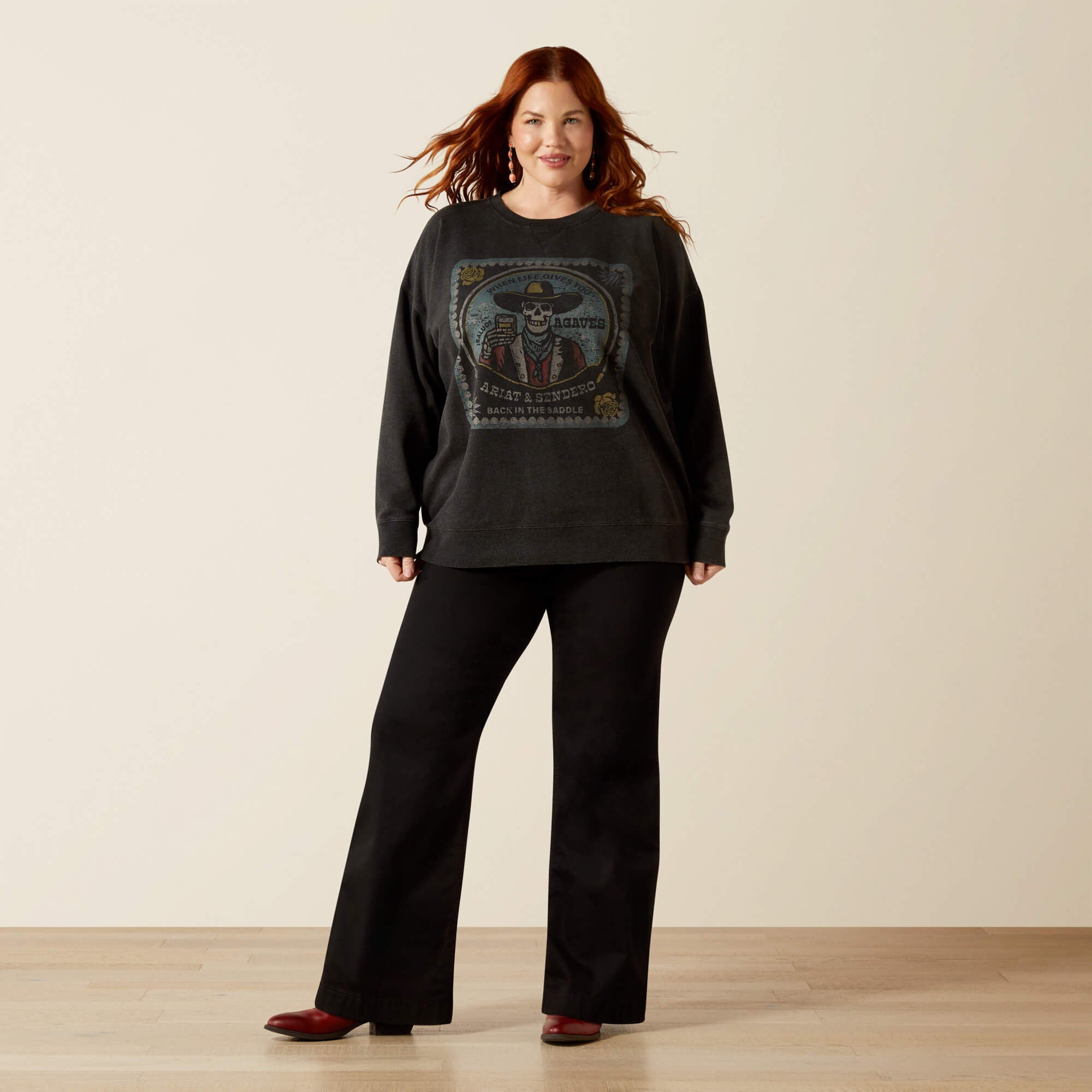 Oversize Sendero When Life Gives You Agaves Sweatshirt-Ariat