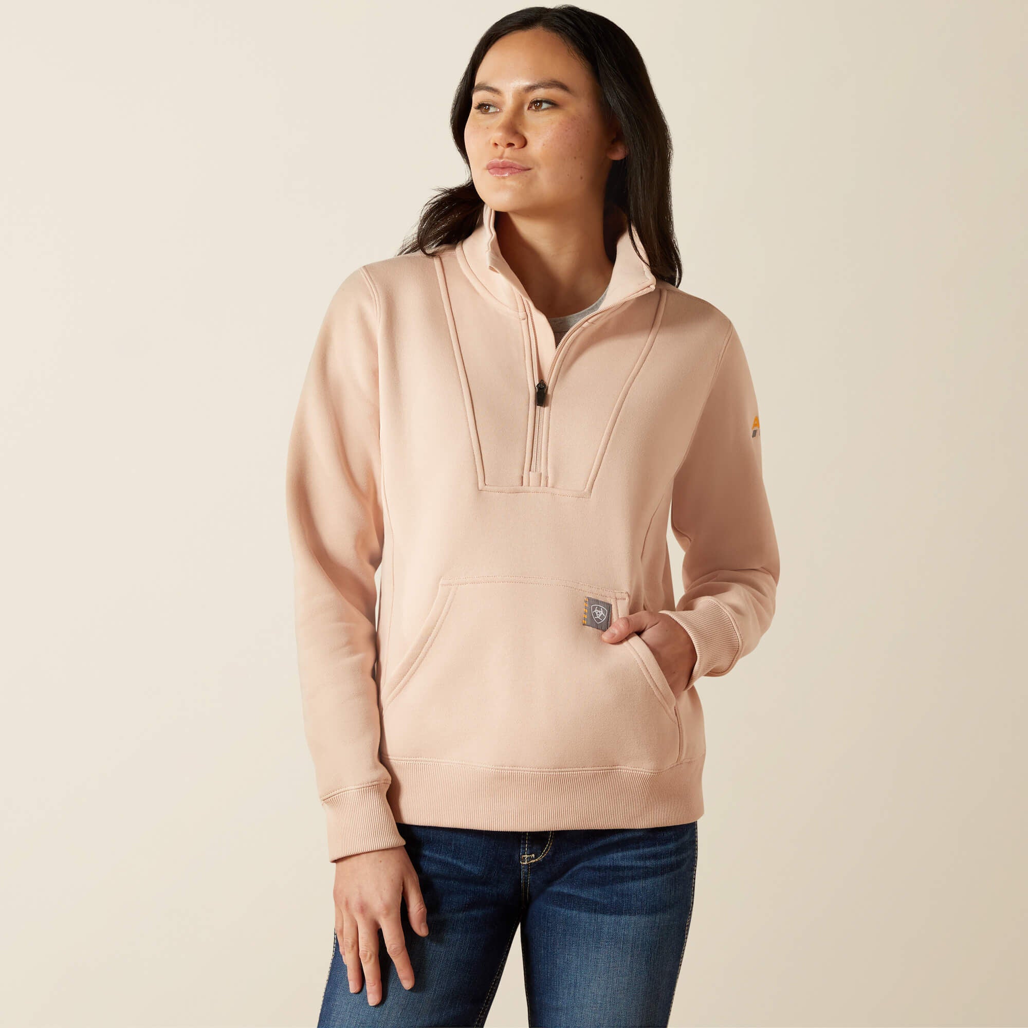 Rebar Traverse Funnel Neck Sweatshirt-Ariat