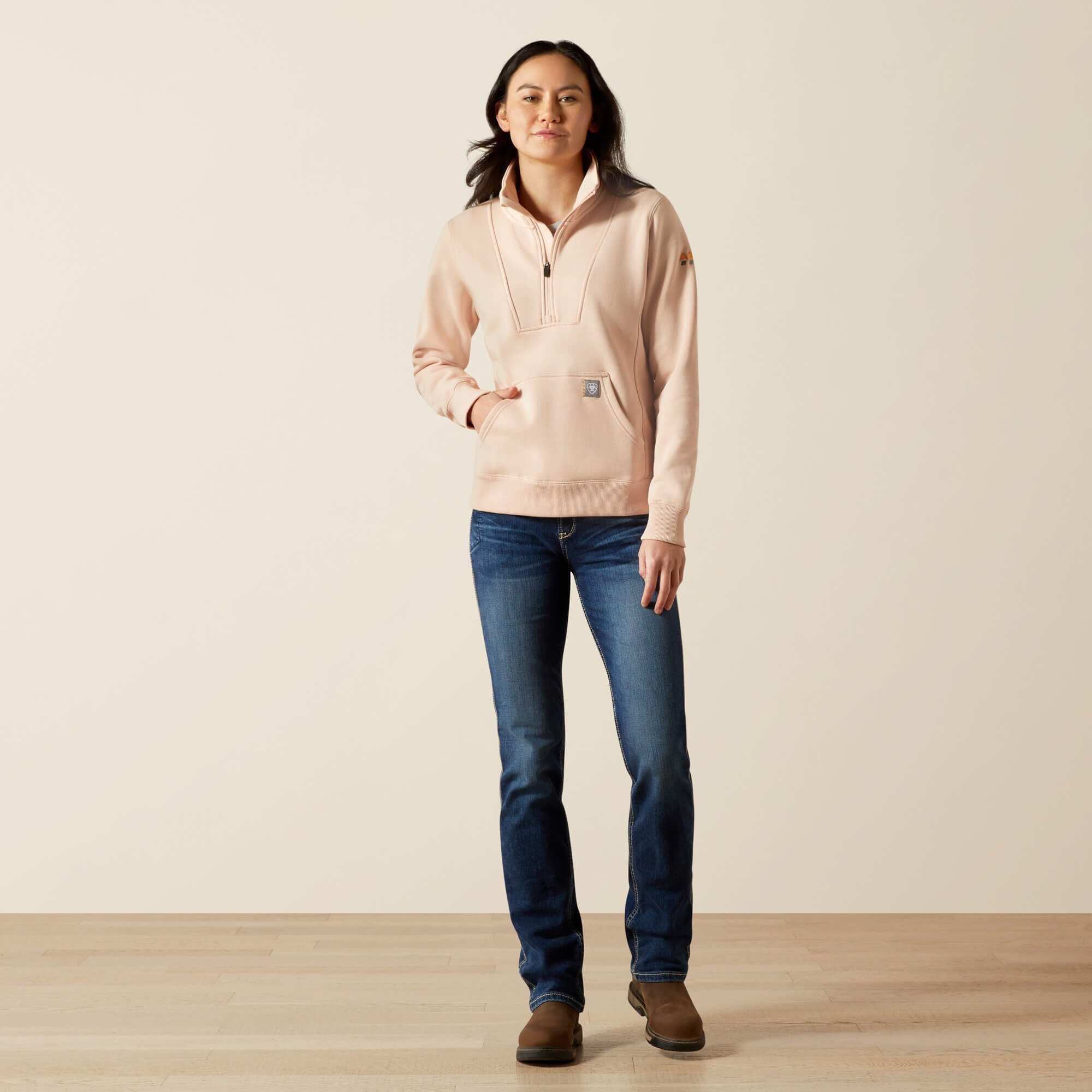 Rebar Traverse Funnel Neck Sweatshirt-Ariat