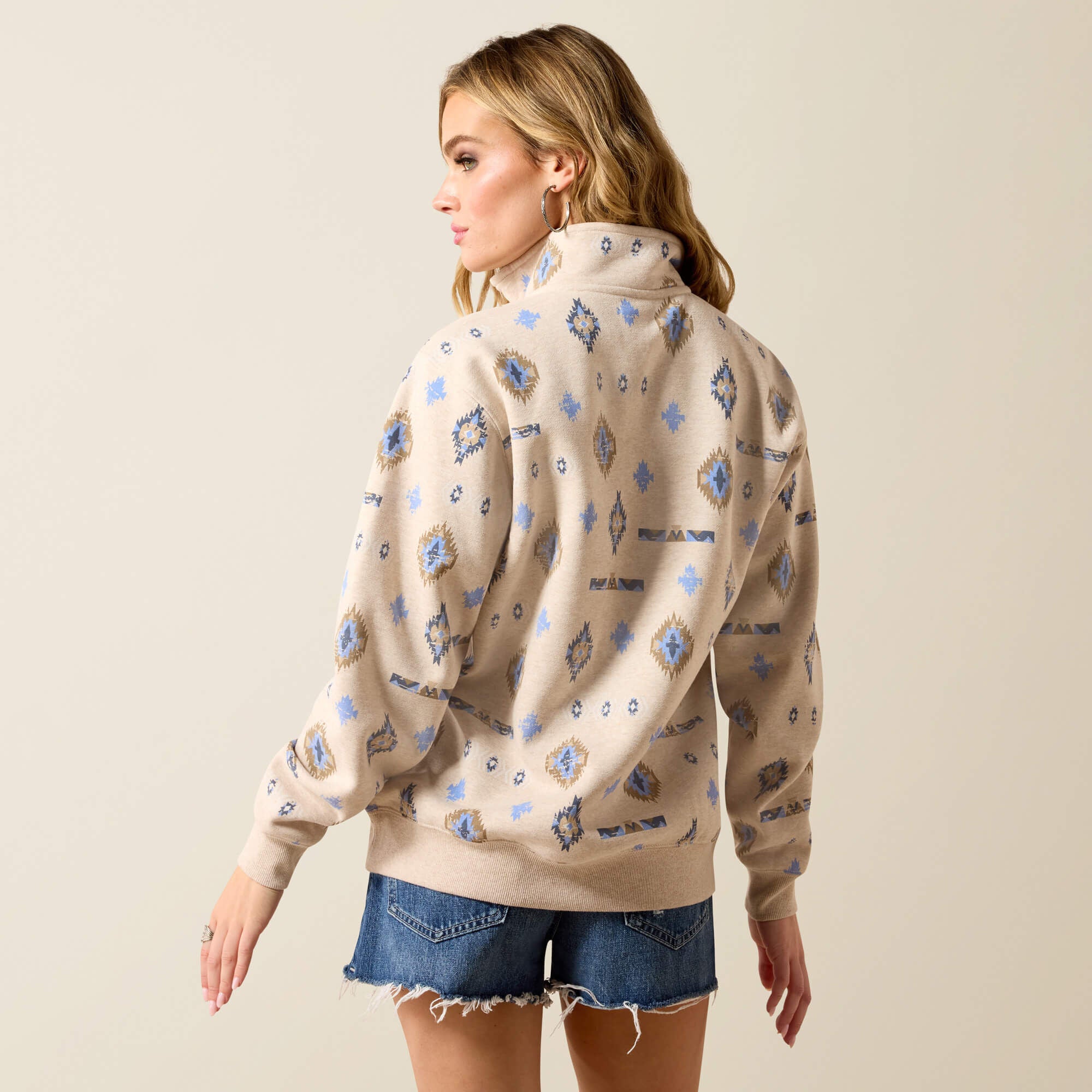 Sapphire 1/2 Zip Sweatshirt-Ariat