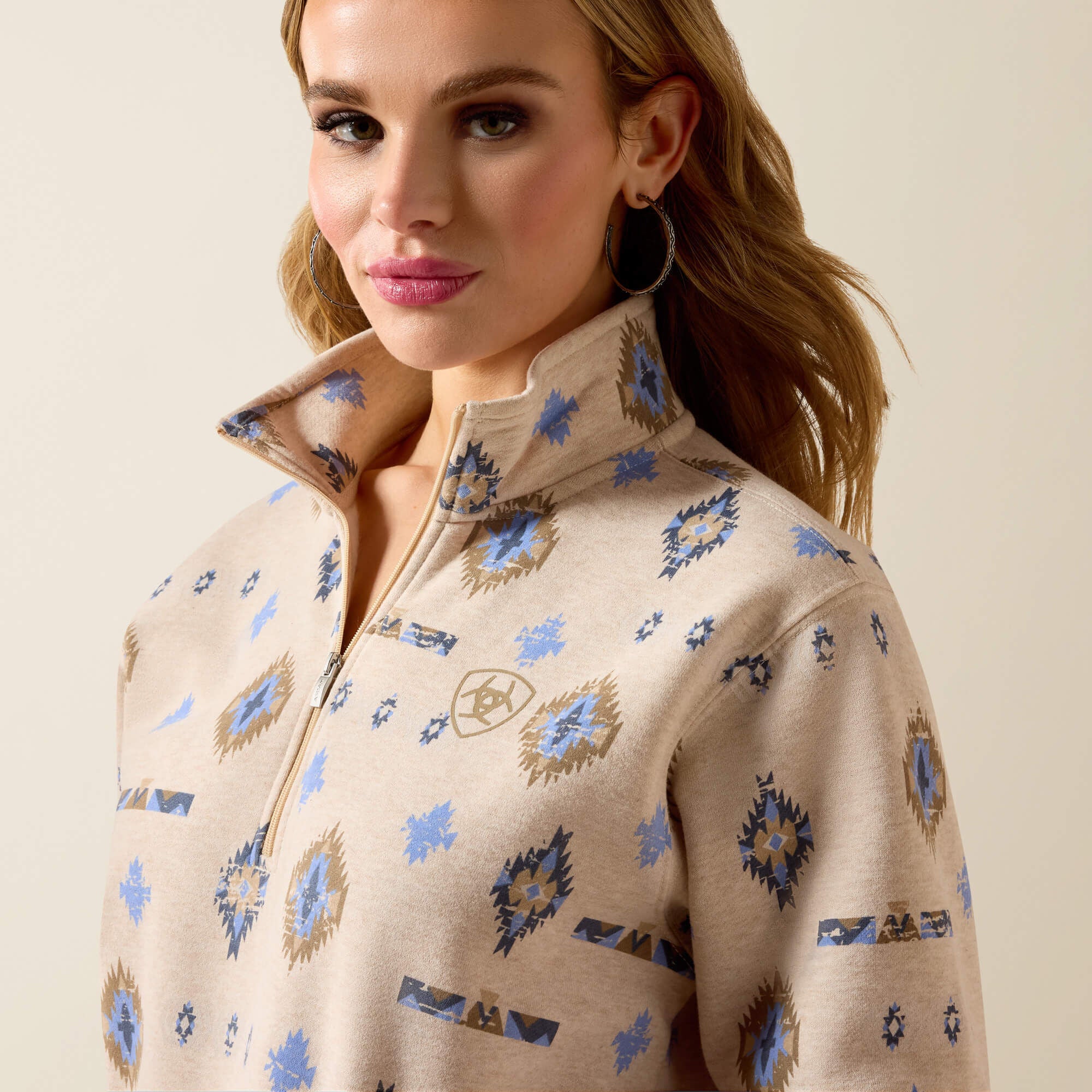 Sapphire 1/2 Zip Sweatshirt-Ariat