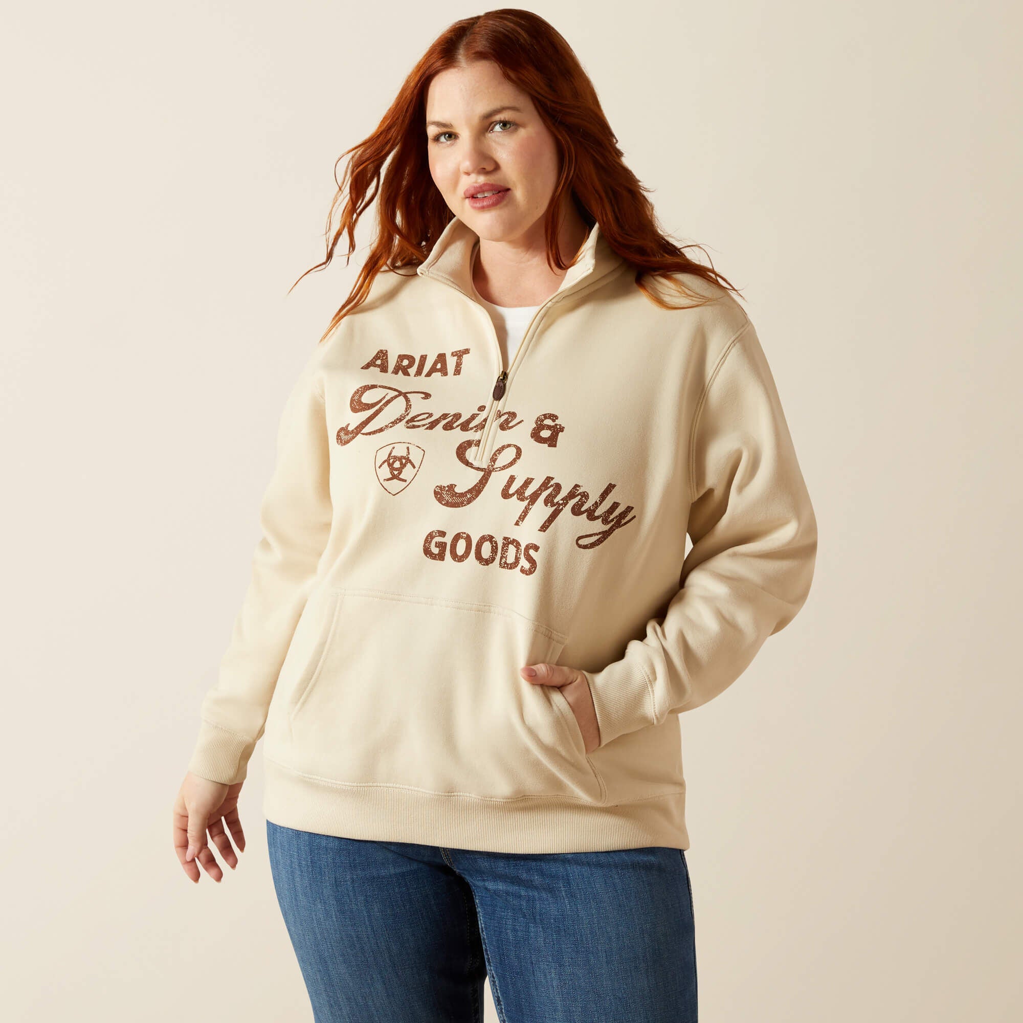 Denim and Supply 1/2 Zip Sweatshirt-Ariat
