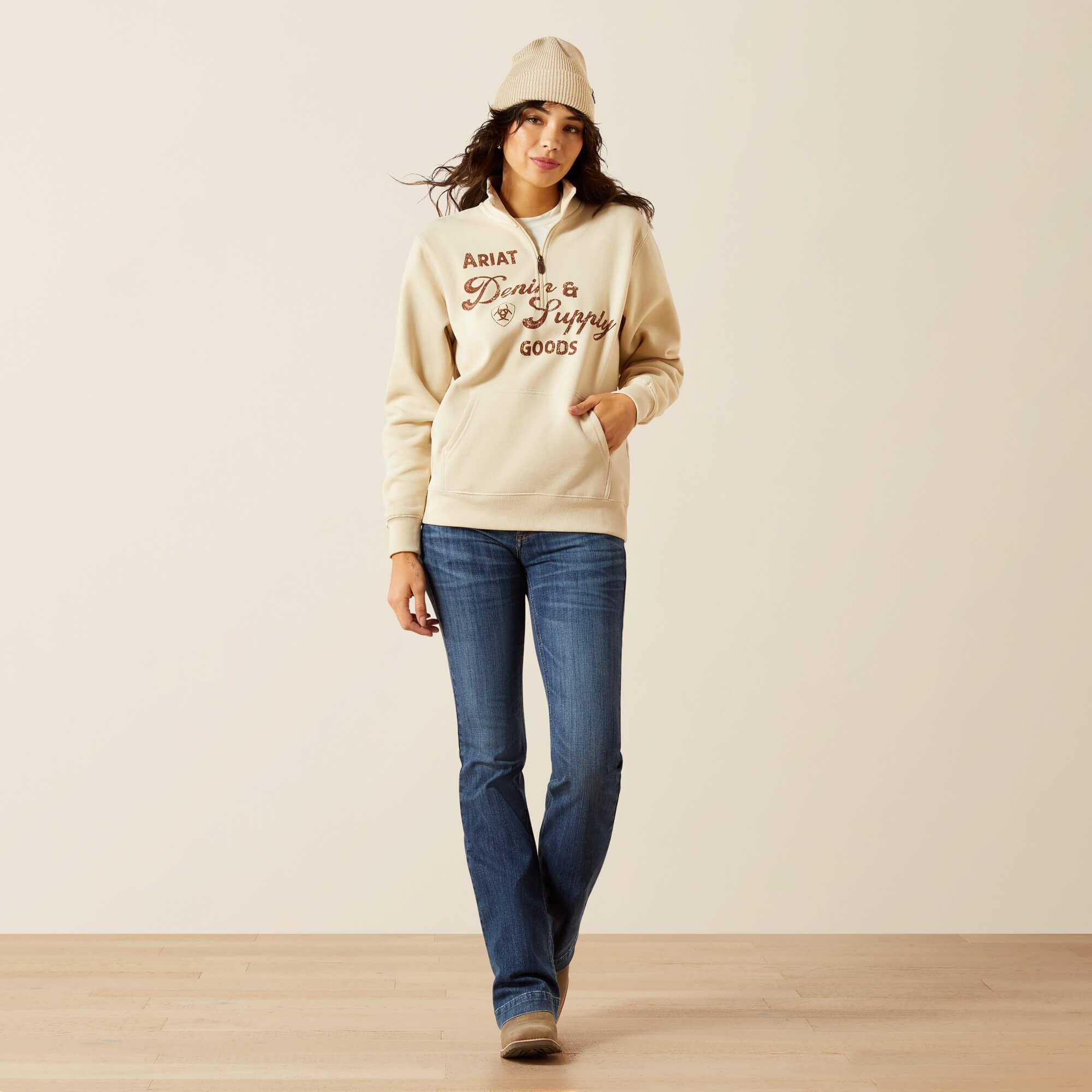 Denim and Supply 1/2 Zip Sweatshirt-Ariat