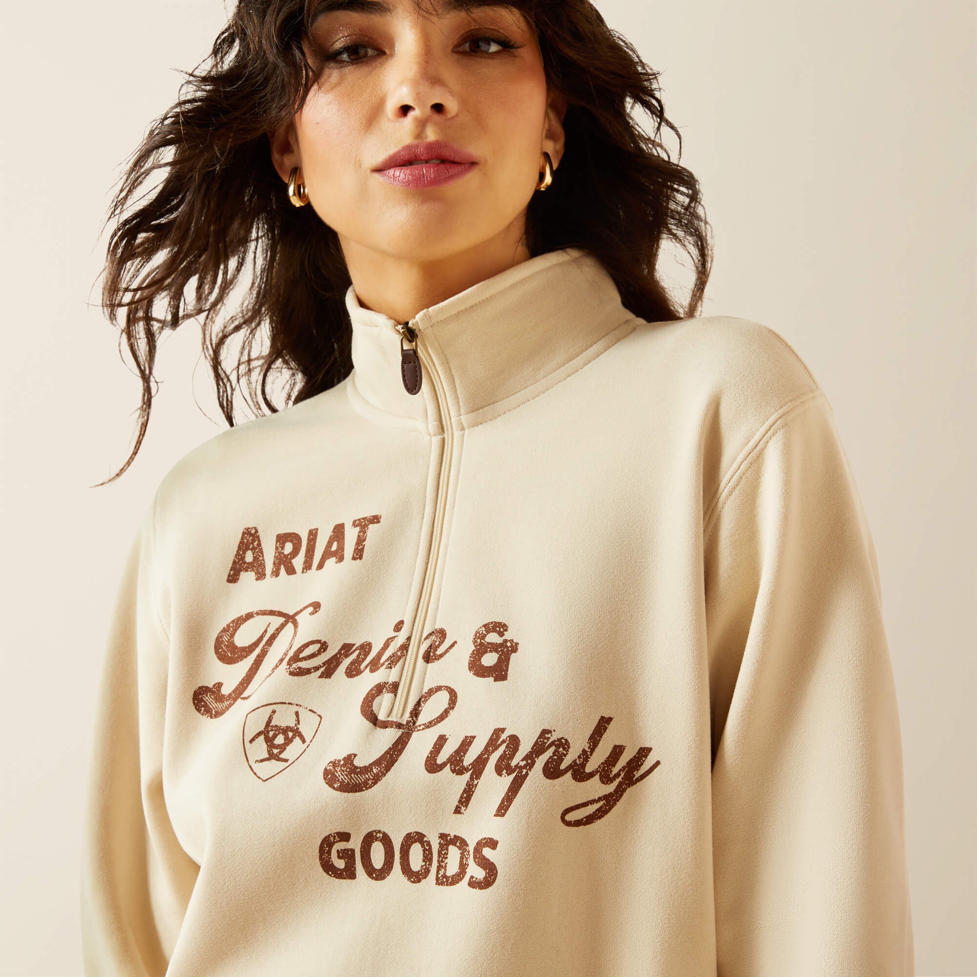 Denim and Supply 1/2 Zip Sweatshirt-Ariat