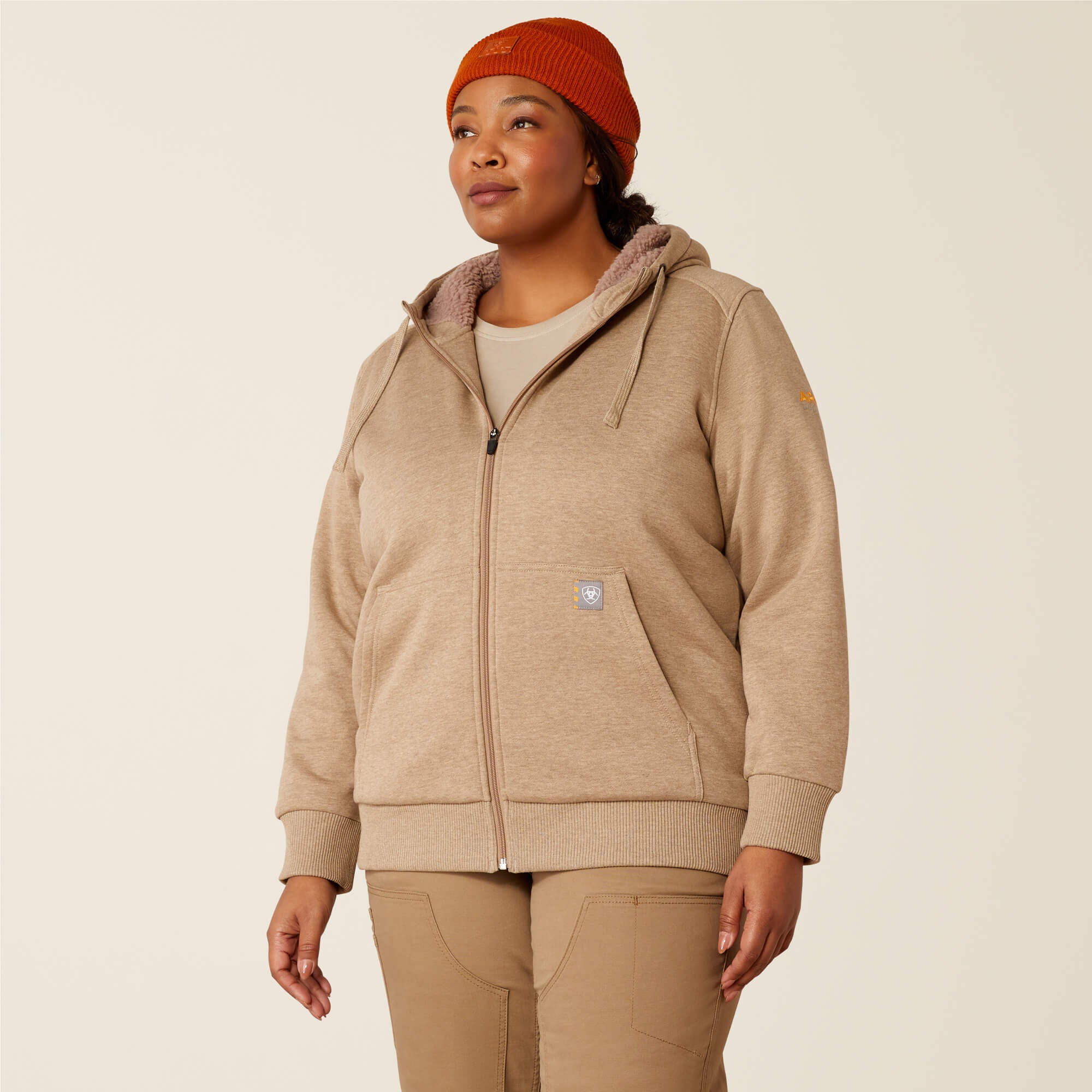 Rebar All-Weather Sherpa Full Zip Hoodie-Ariat