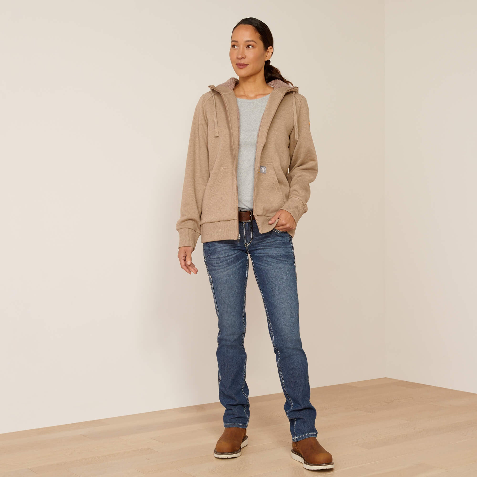 Rebar All-Weather Sherpa Full Zip Hoodie-Ariat