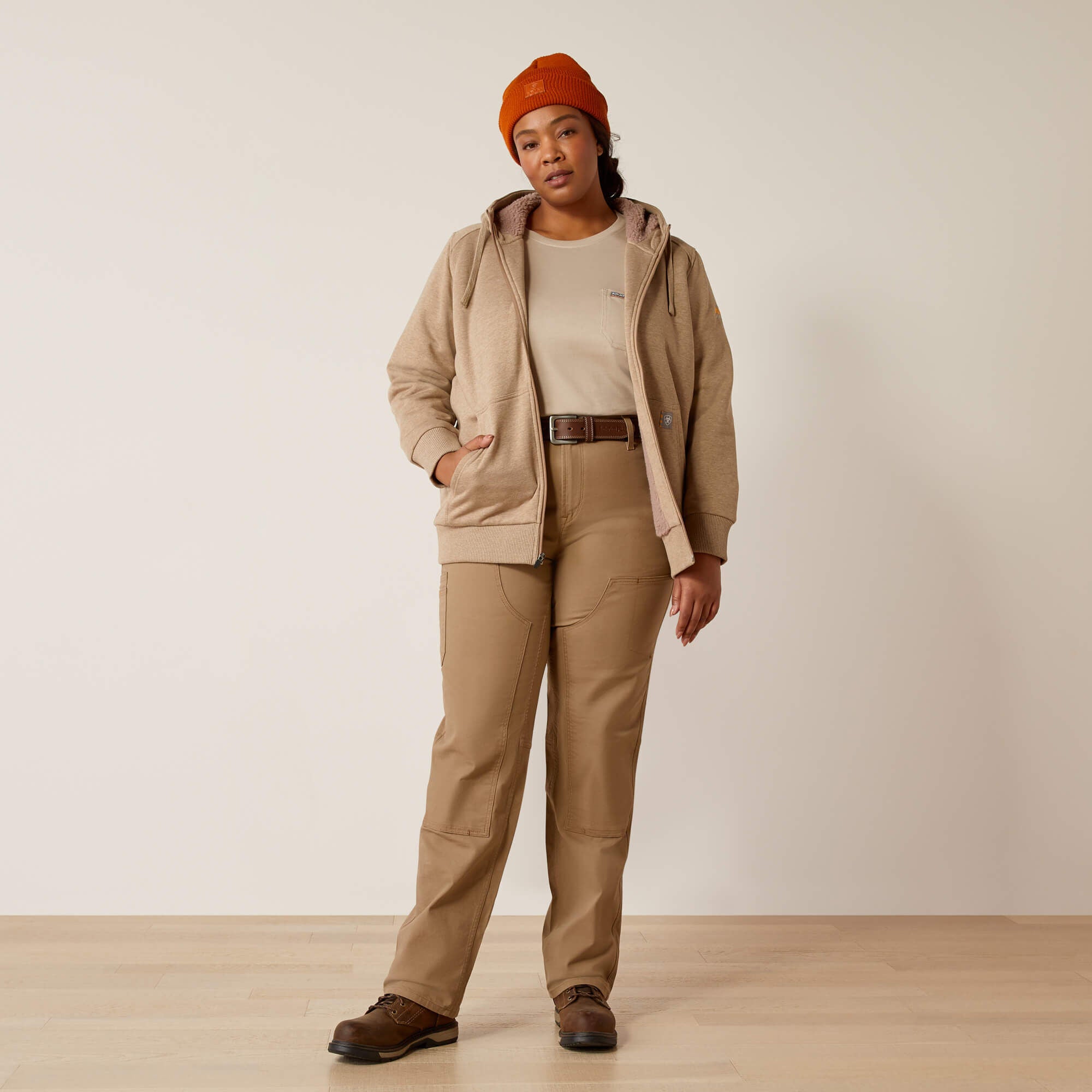 Rebar All-Weather Sherpa Full Zip Hoodie-Ariat