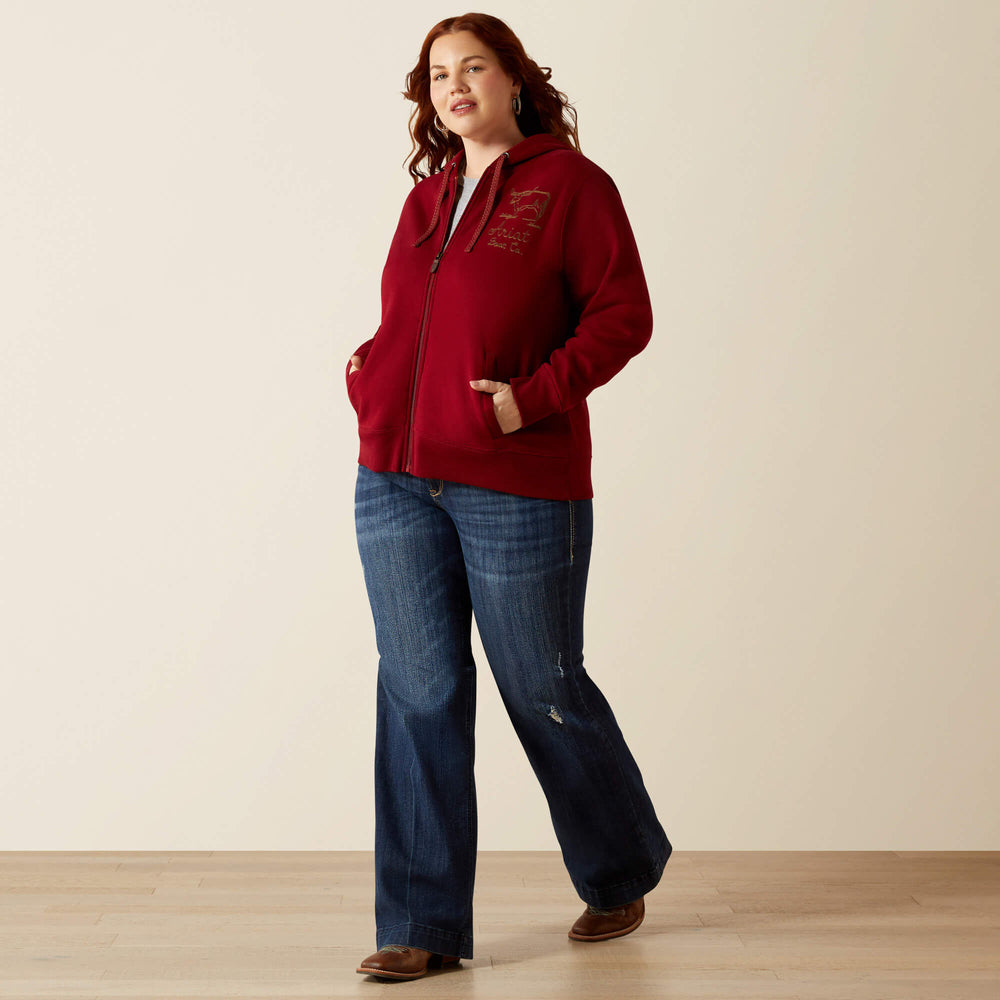 Stitched Full Zip Hoodie-Ariat