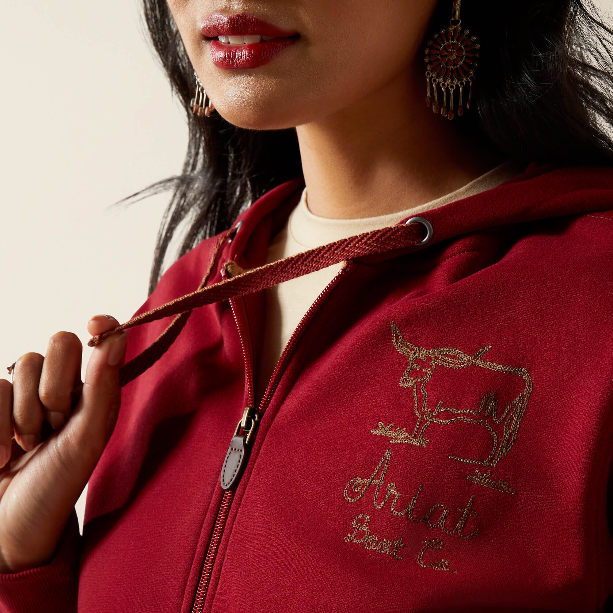 Stitched Full Zip Hoodie-Ariat