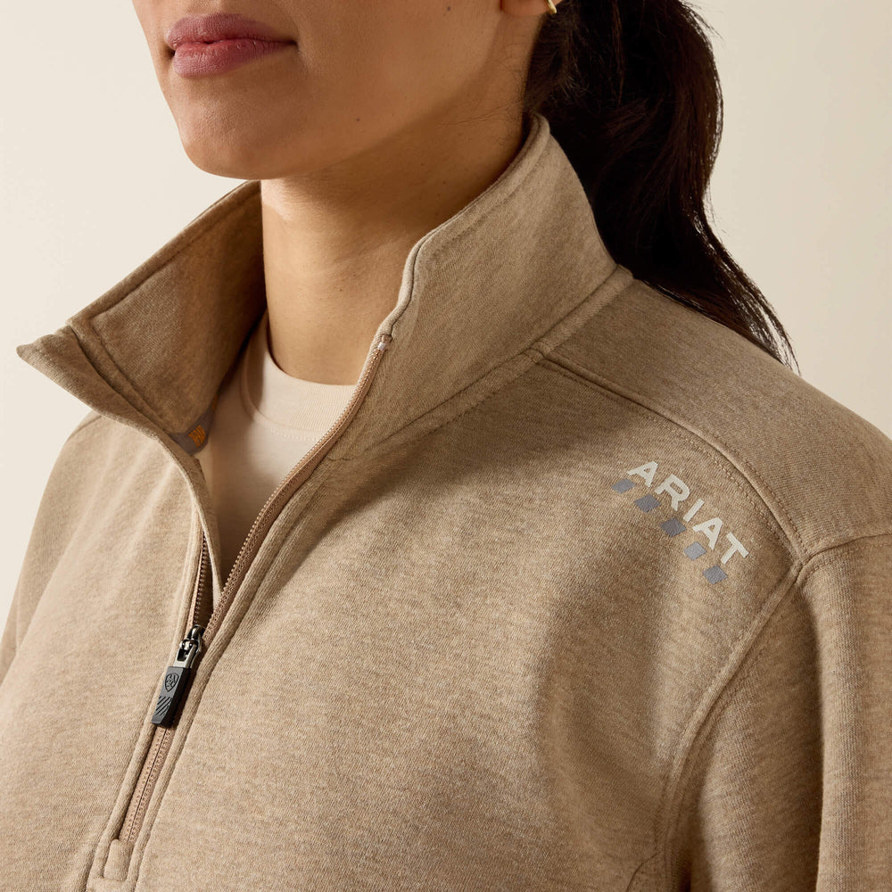 Rebar Lightweight Mock 1/2 Zip Sweatshirt-Ariat
