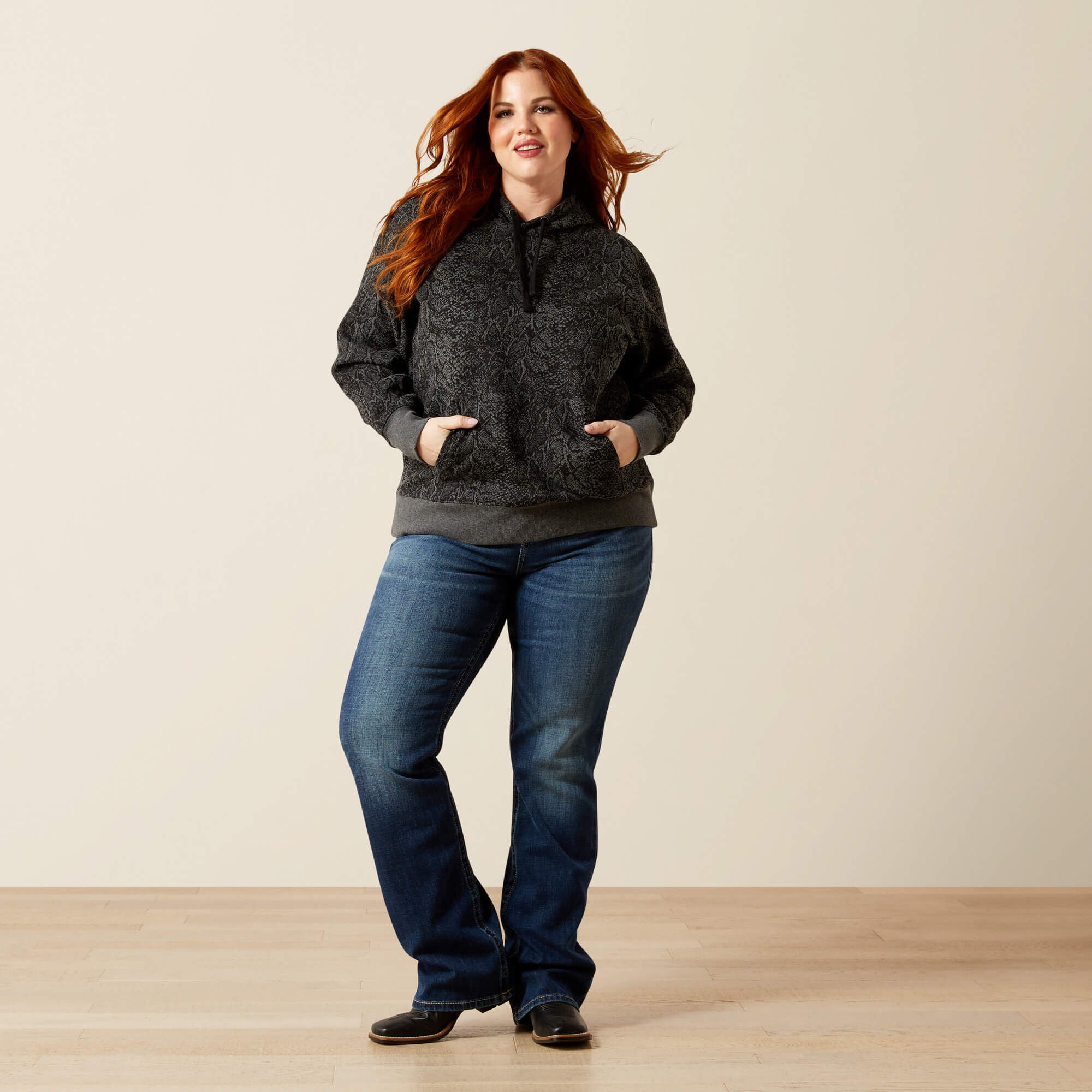 Snake Sheen Hoodie-Ariat