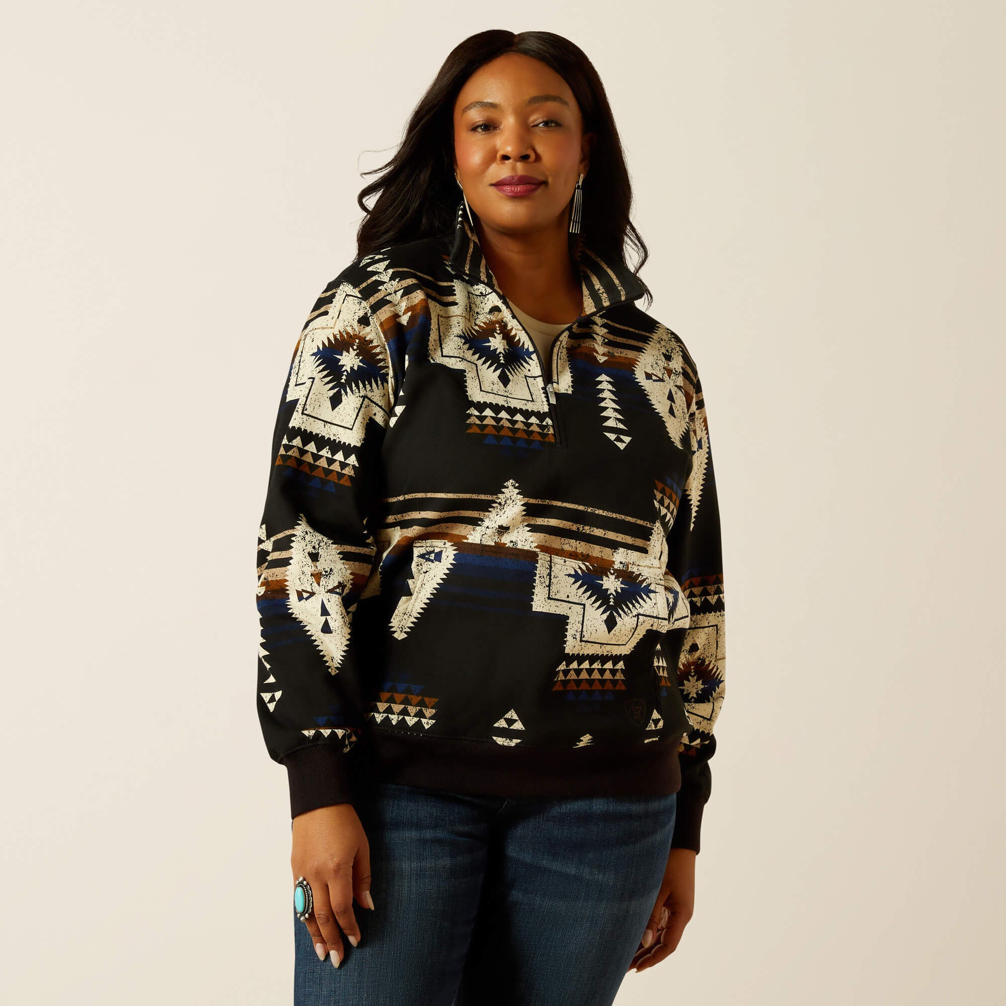 Sienna 1/2 Zip Sweatshirt-Ariat